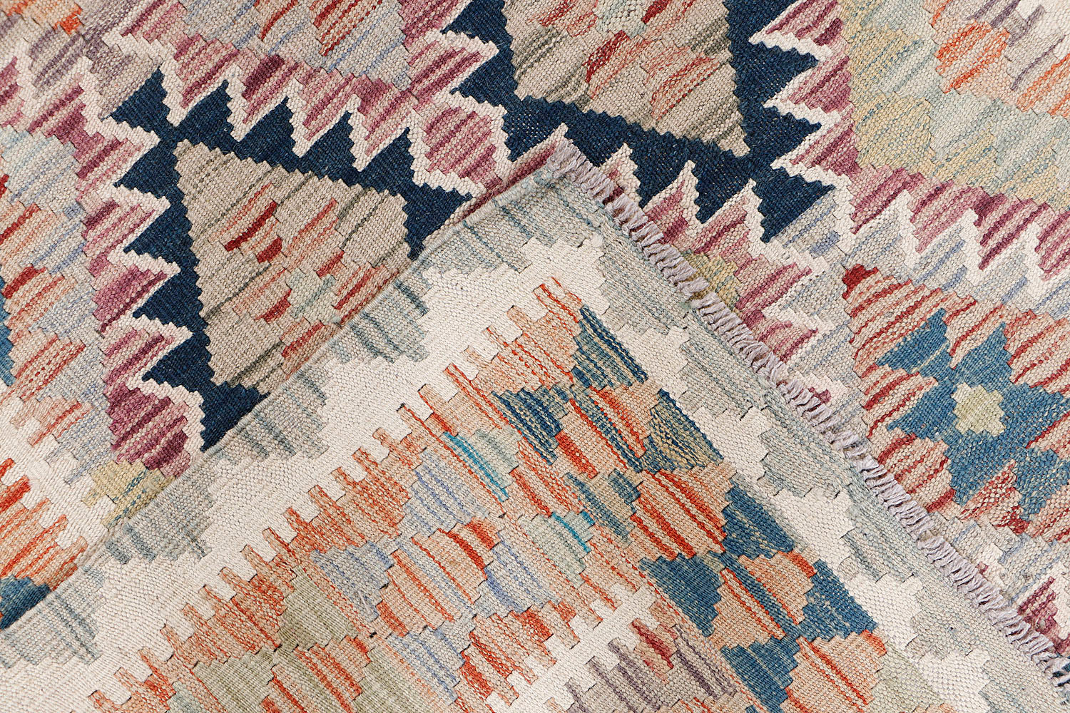 Multy Handmade Veggie Dye Kilim Rug Rectangular