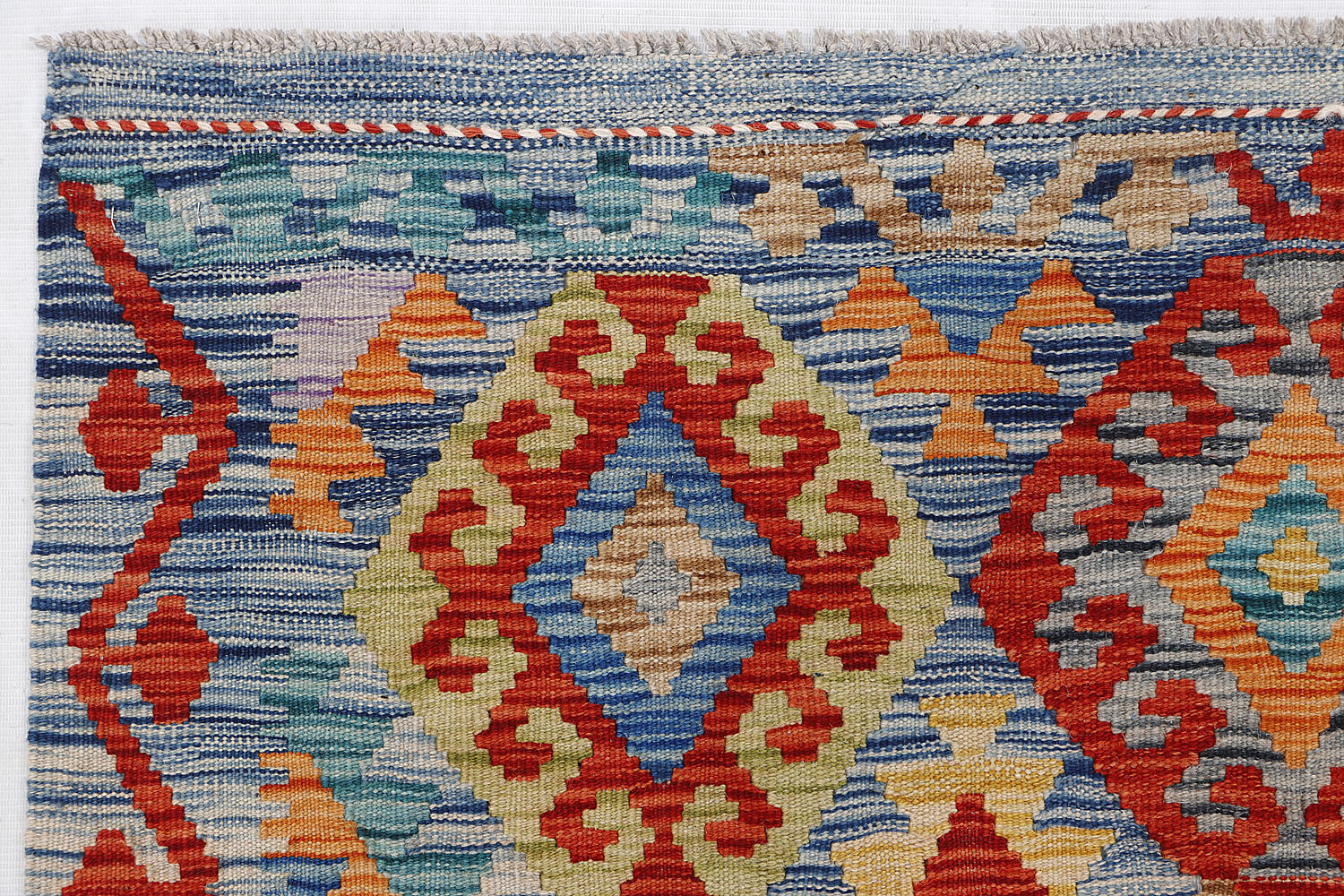 Multy Handmade Veggie Dye Kilim Rug Rectangular
