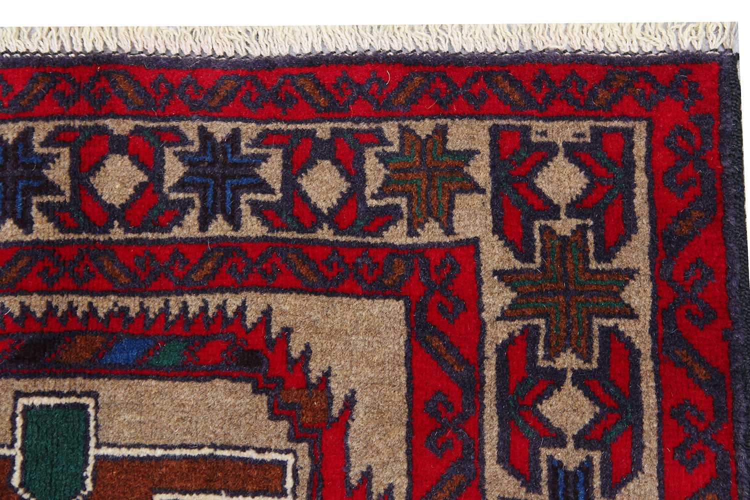 Handmade Adraskan Baluchi Afghan Rug