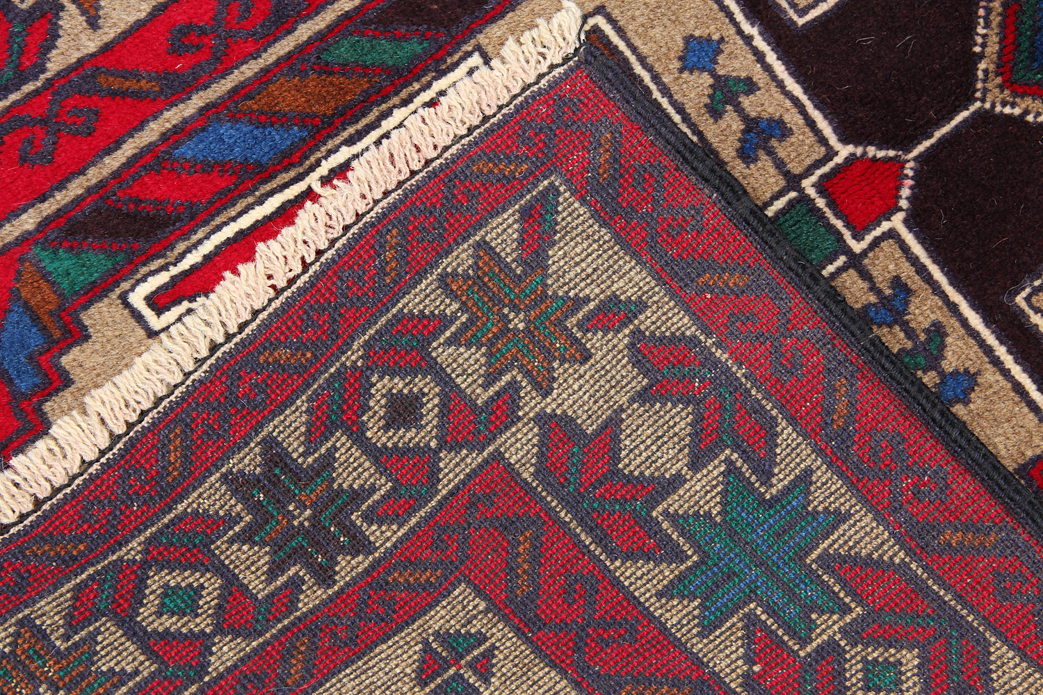 Handmade Adraskan Baluchi Afghan Rug