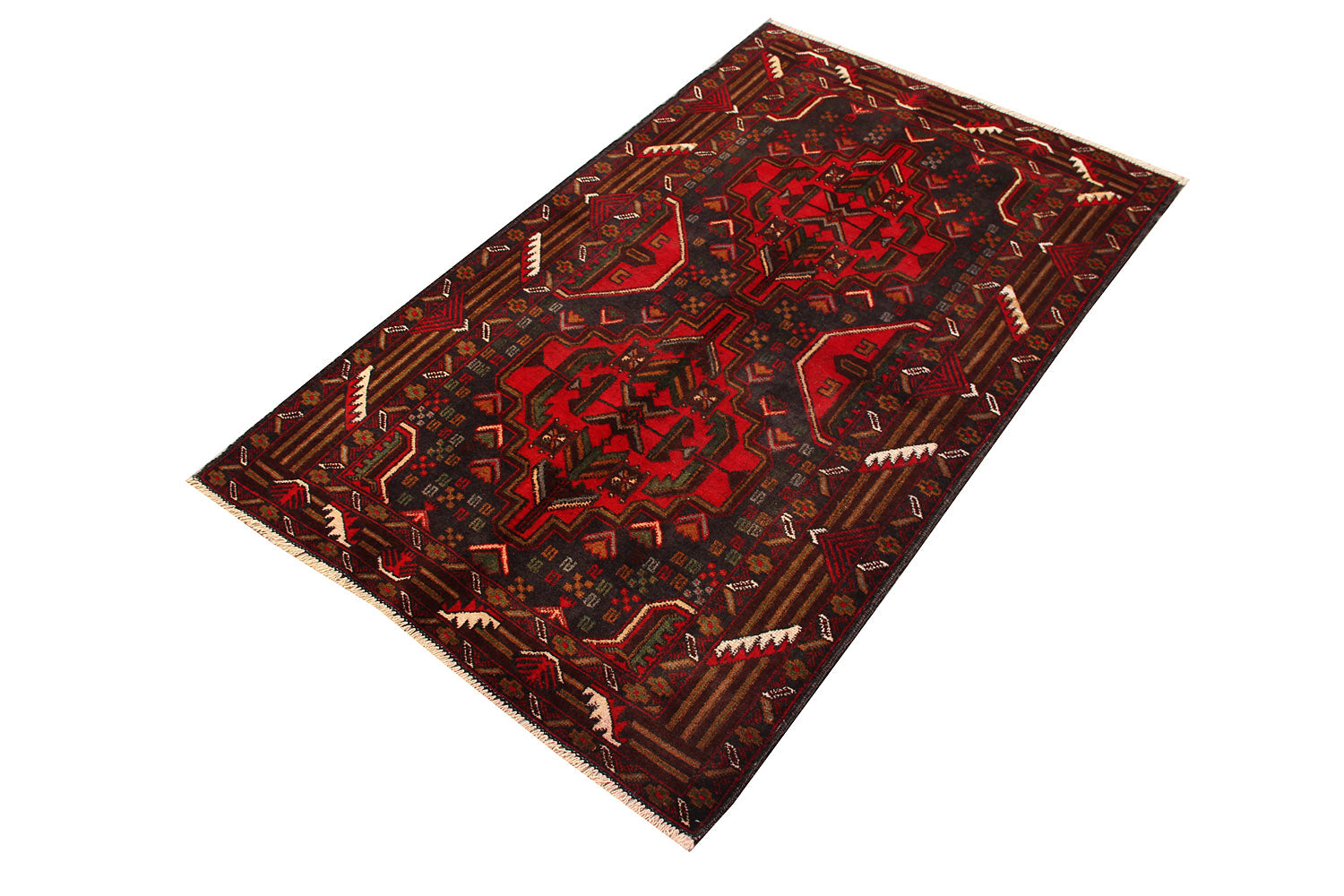 Handmade Adraskan Baluchi Afghan Rug