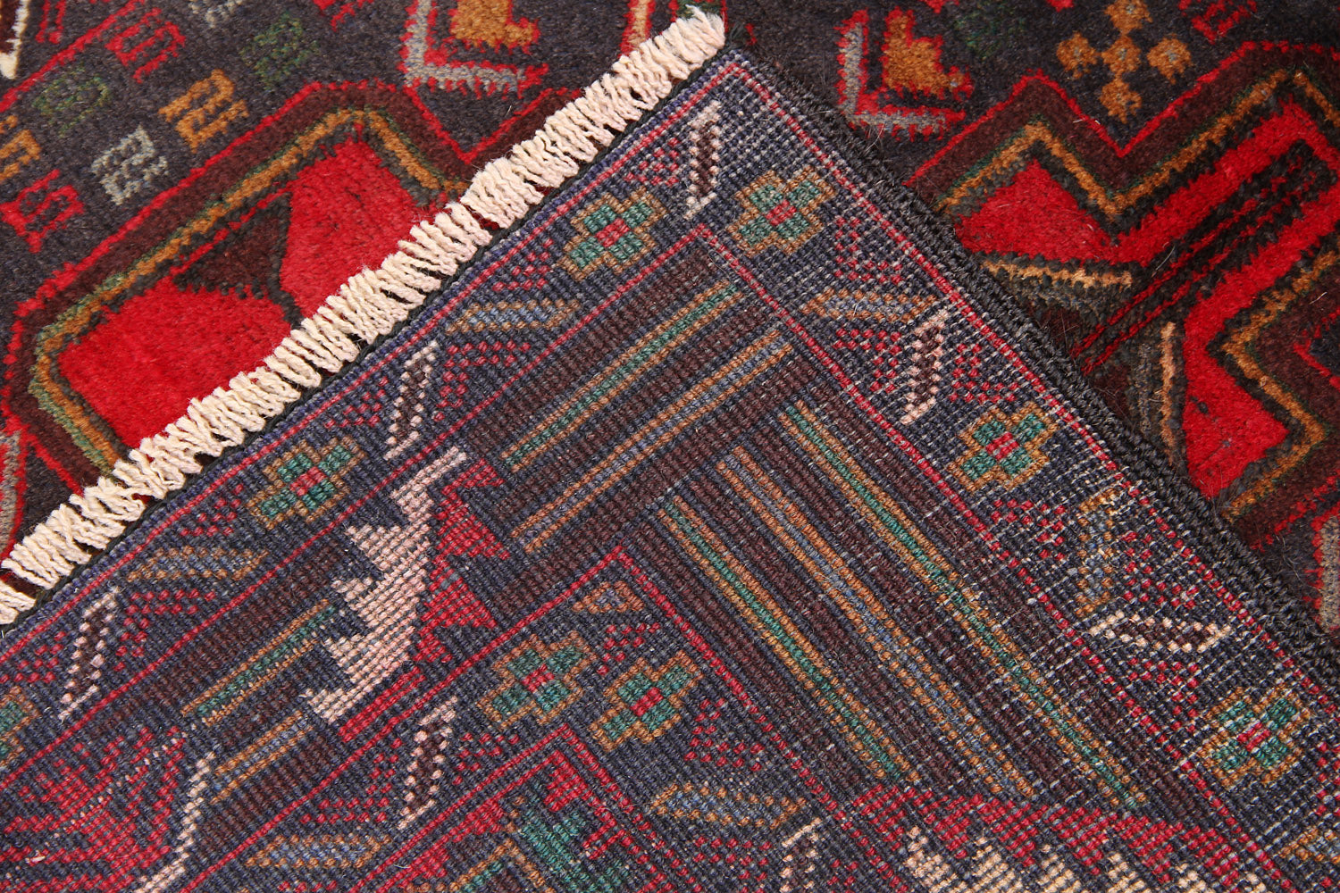 Handmade Adraskan Baluchi Afghan Rug