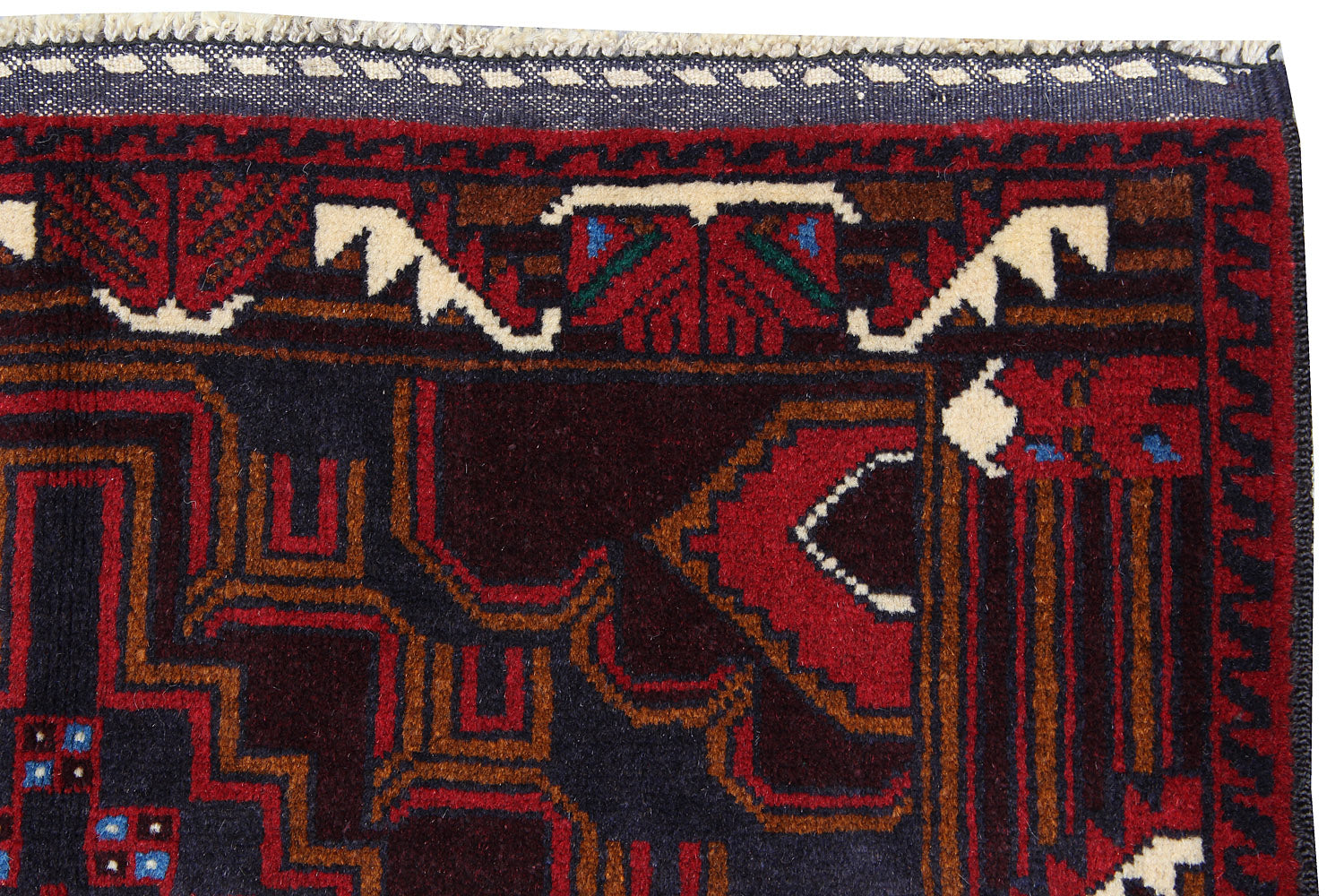 Handmade Adraskan Baluchi Afghan Rug