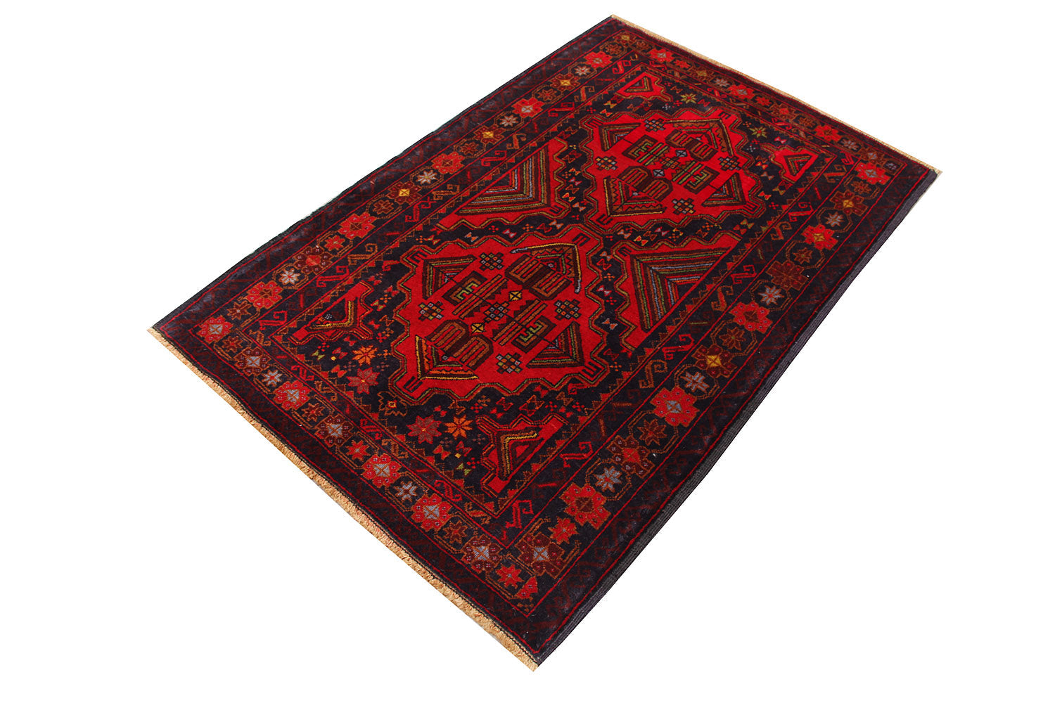 Handmade Adraskan Baluchi Afghan Rug