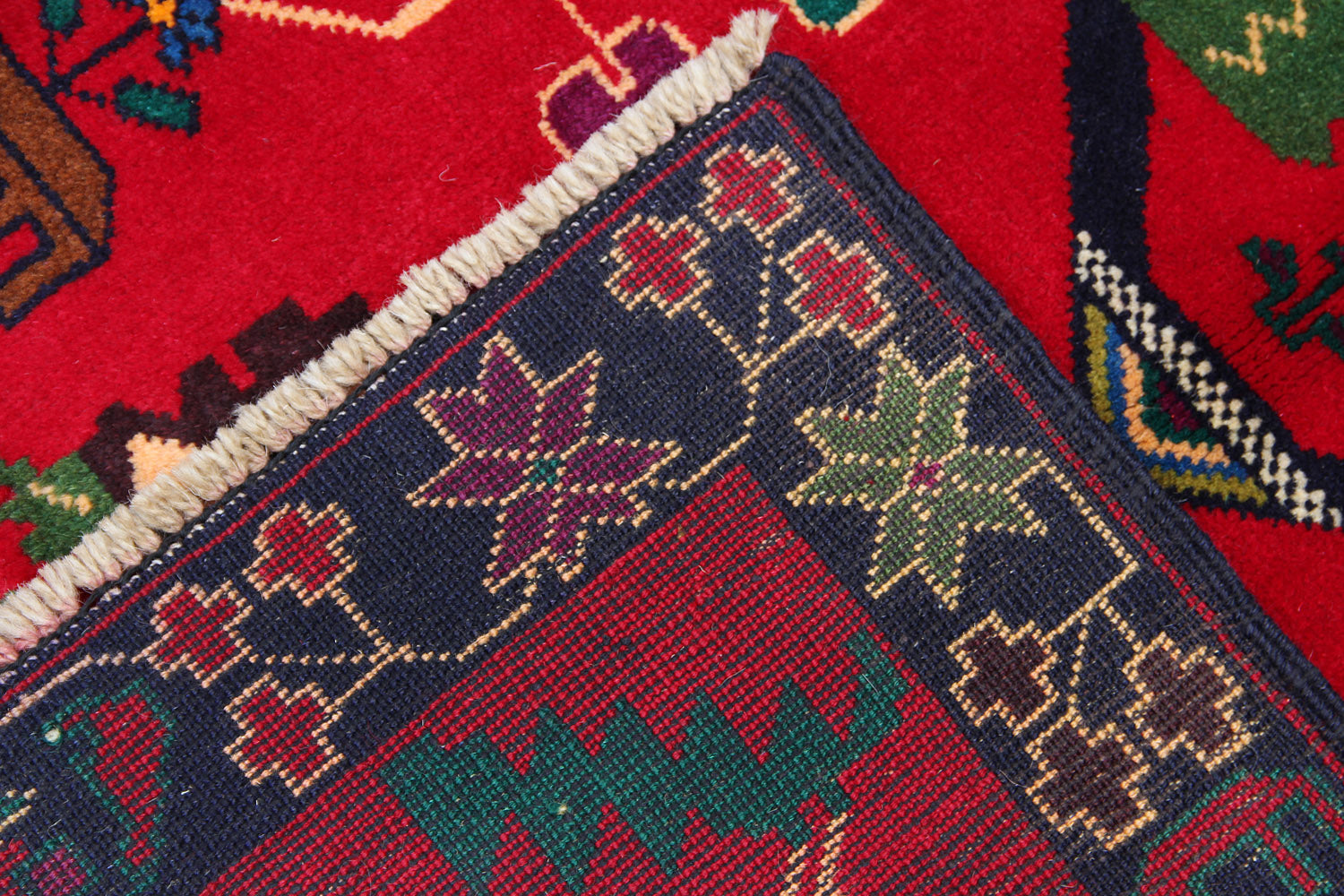 Handmade Adraskan Baluchi Afghan Rug