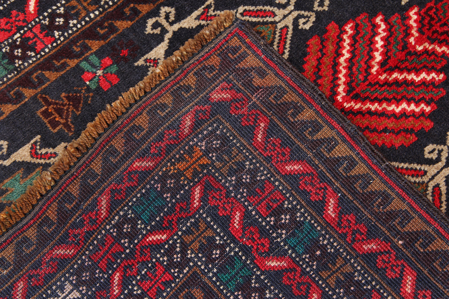 Handmade Adraskan Baluchi Afghan Rug