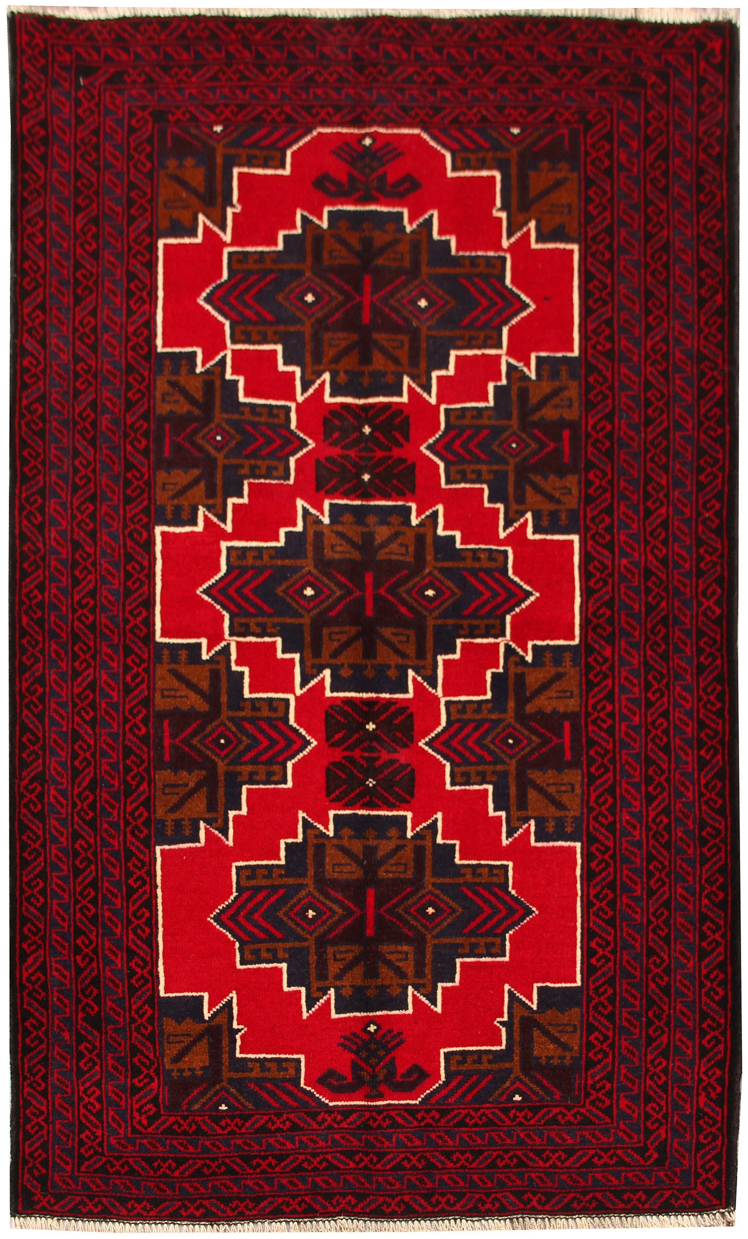Handmade Adraskan Baluchi Afghan Rug