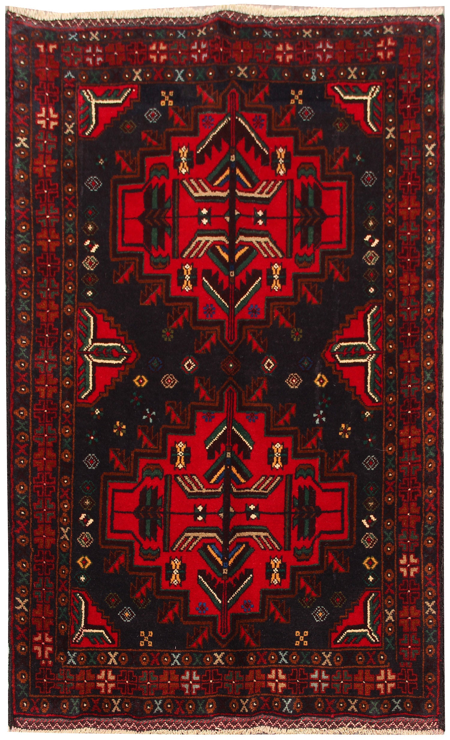 Handmade Adraskan Baluchi Afghan Rug