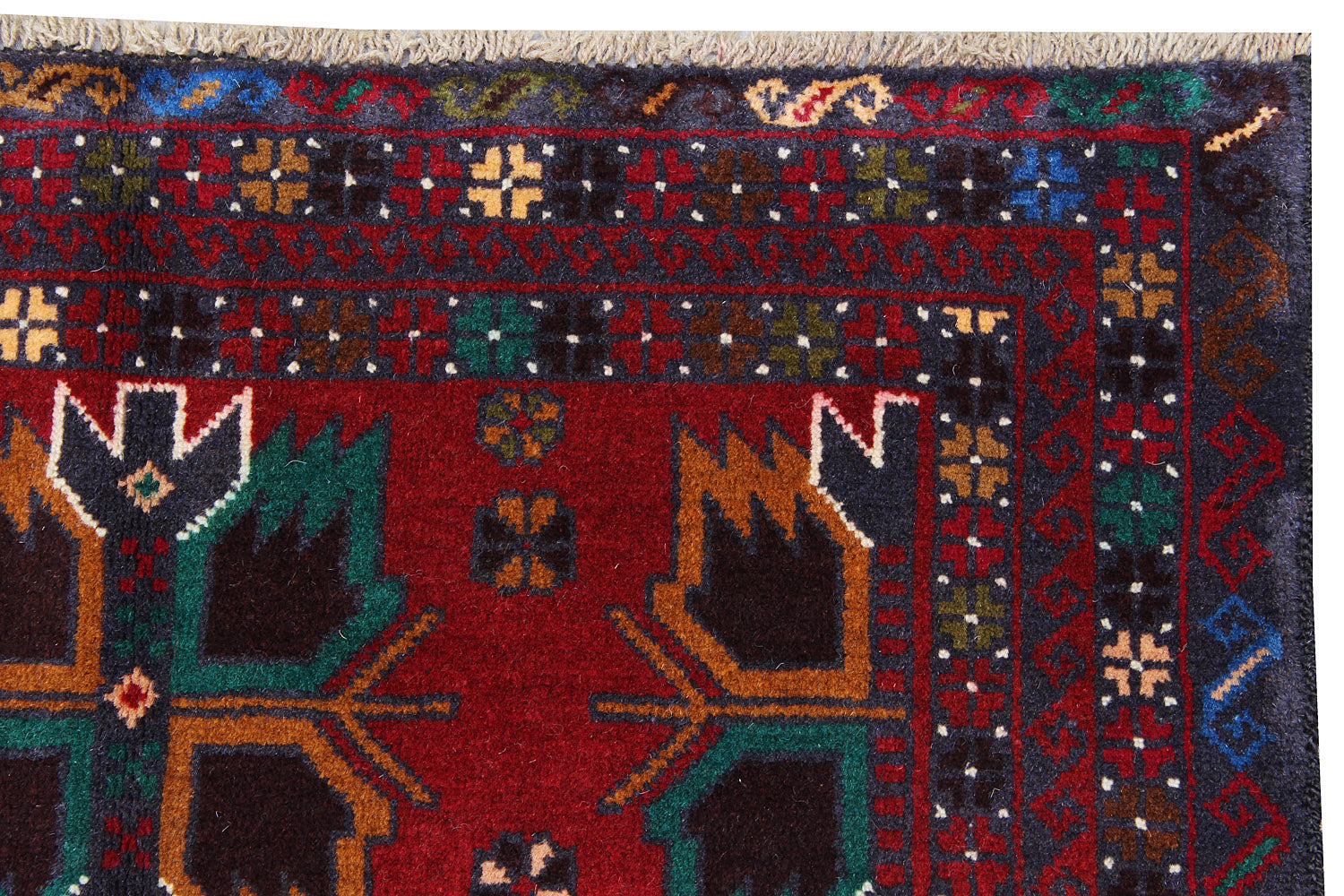 Handmade Adraskan Baluchi Afghan Rug