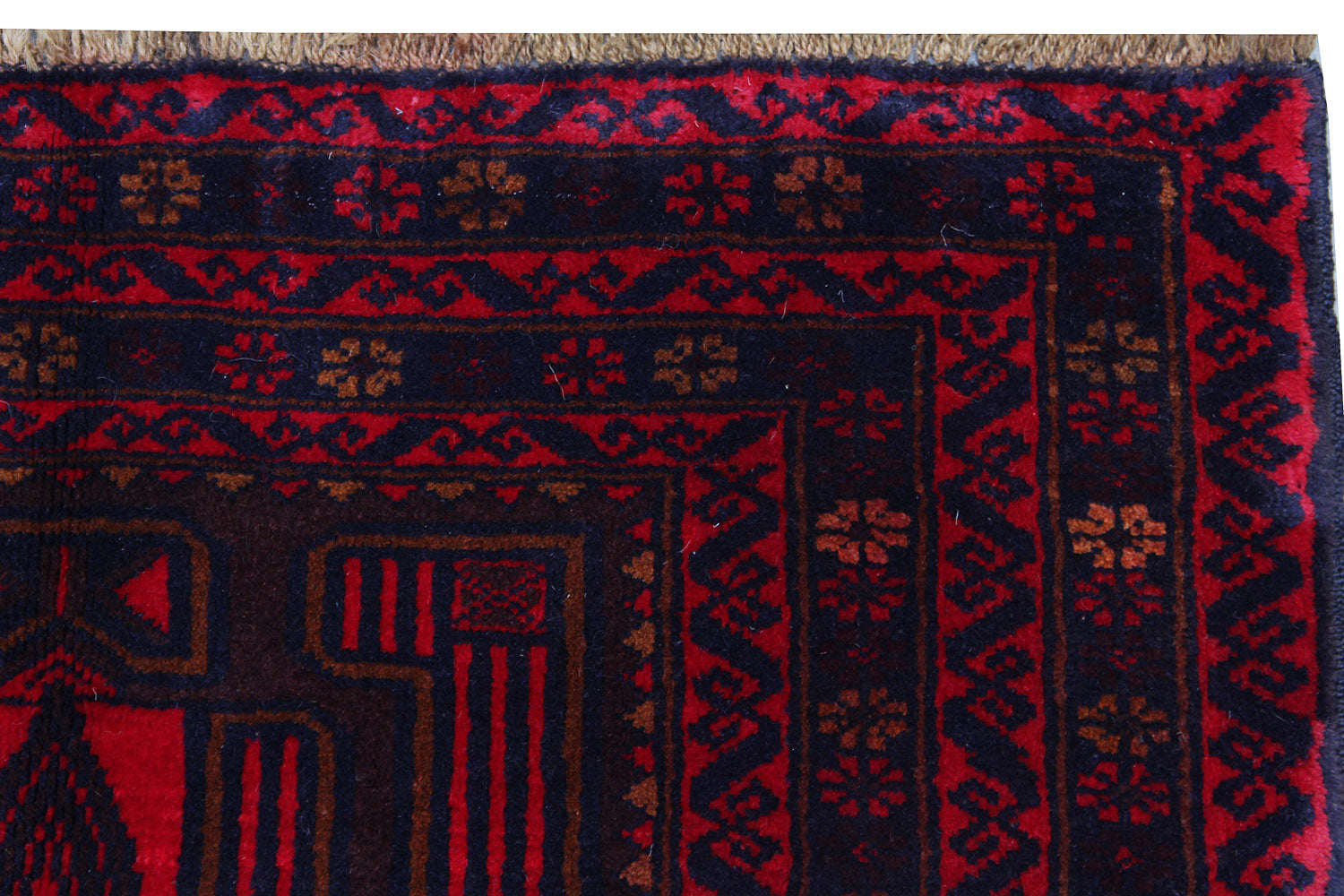 Handmade Adraskan Baluchi Afghan Rug