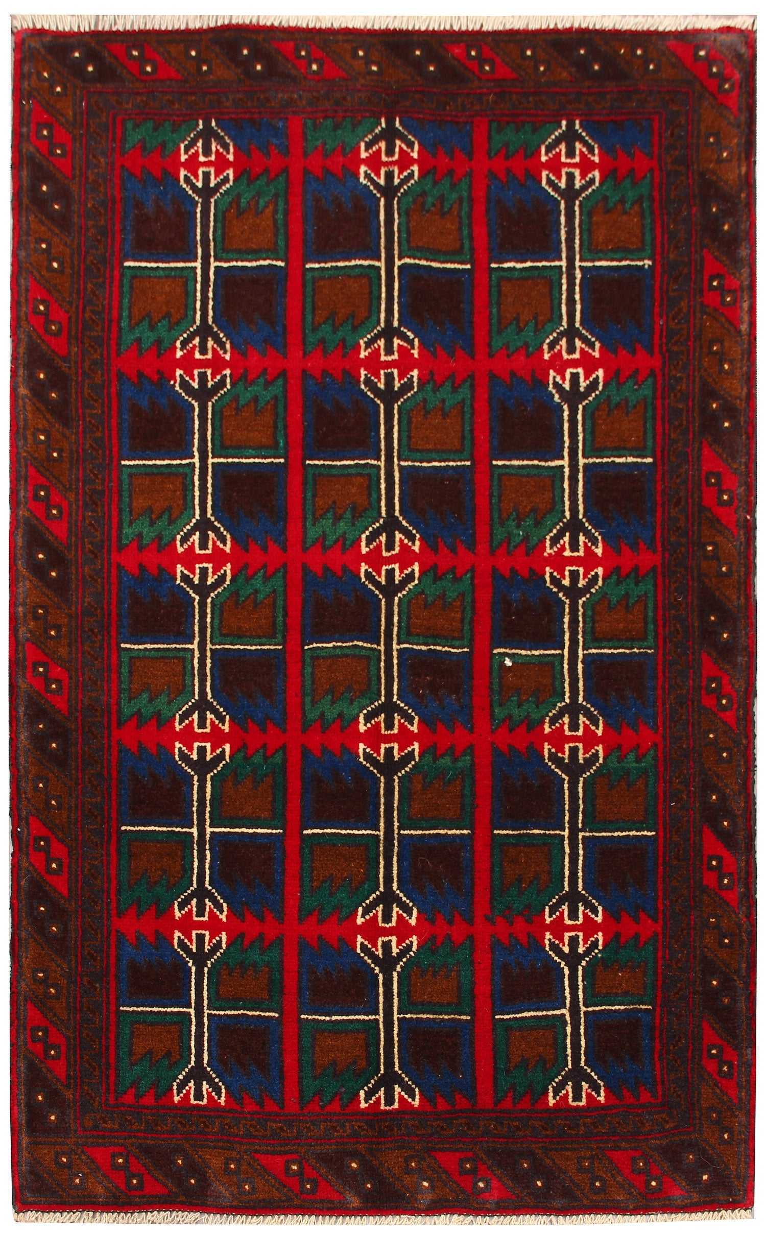 Handmade Adraskan Baluchi Afghan Rug