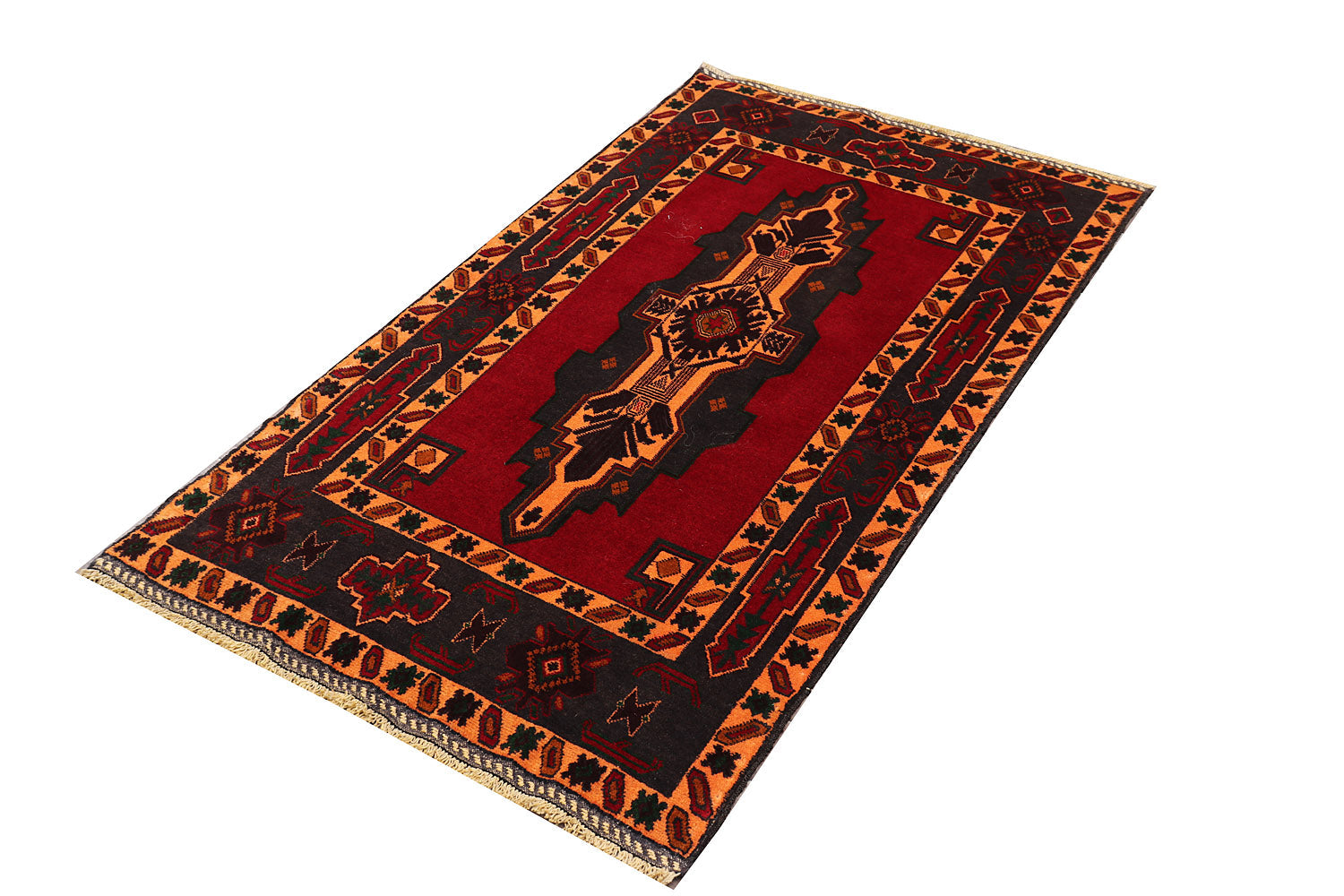 Handmade Adraskan Baluchi Afghan Rug