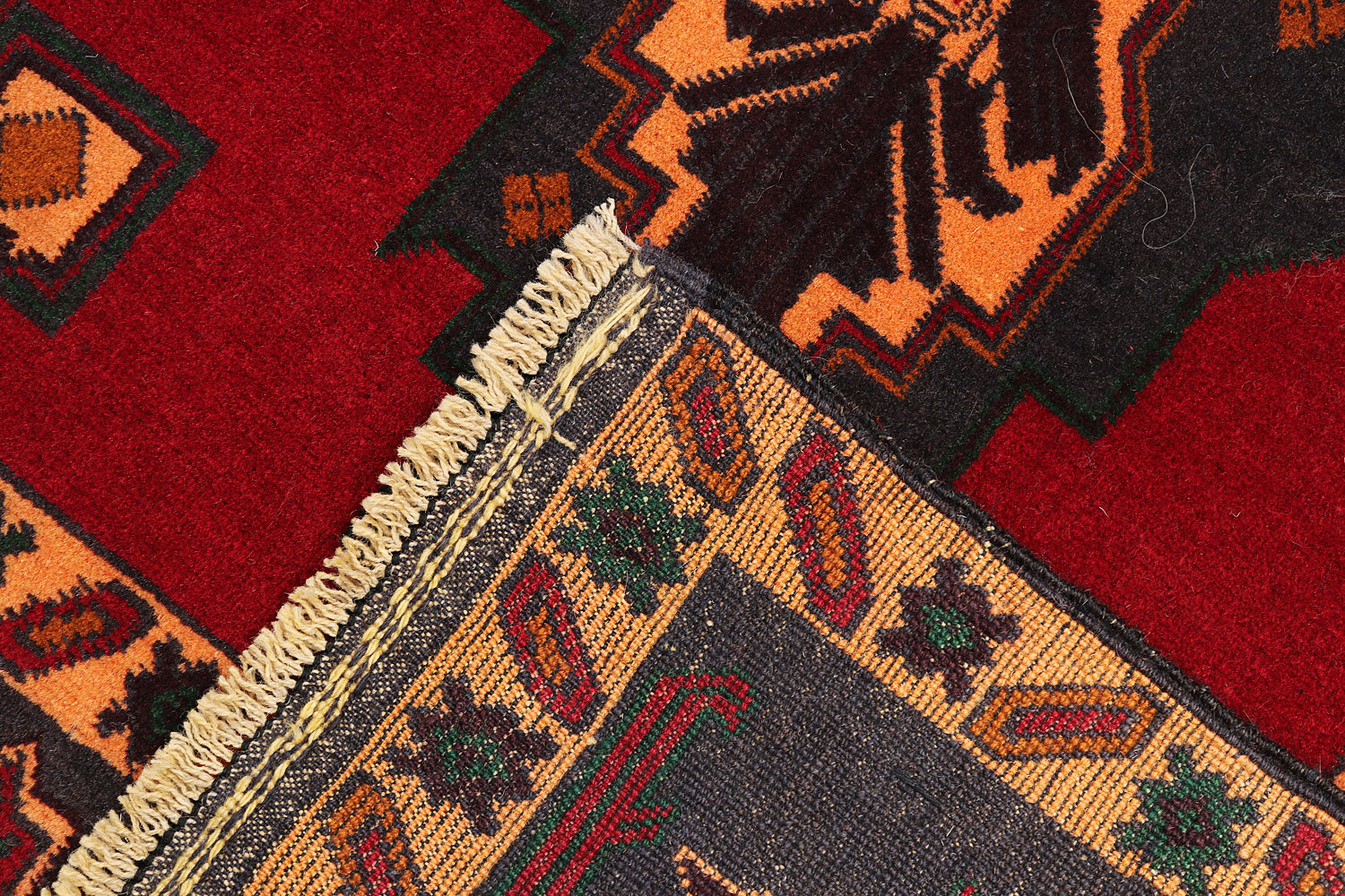 Handmade Adraskan Baluchi Afghan Rug