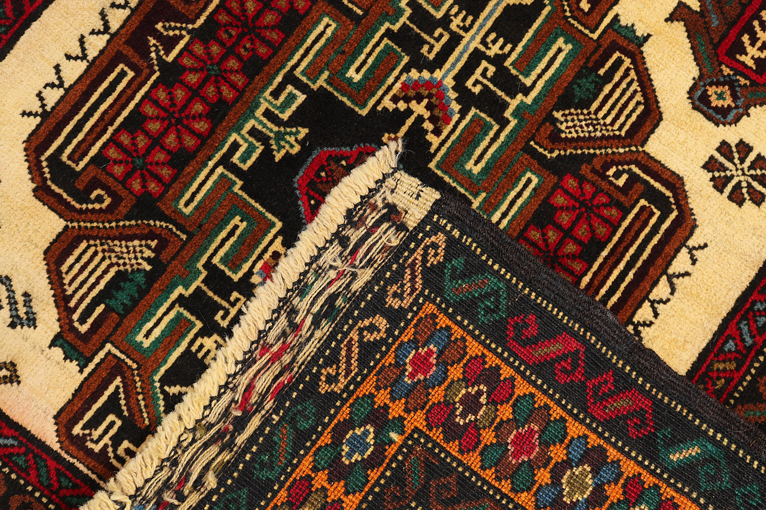 Handmade Adraskan Baluchi Afghan Rug