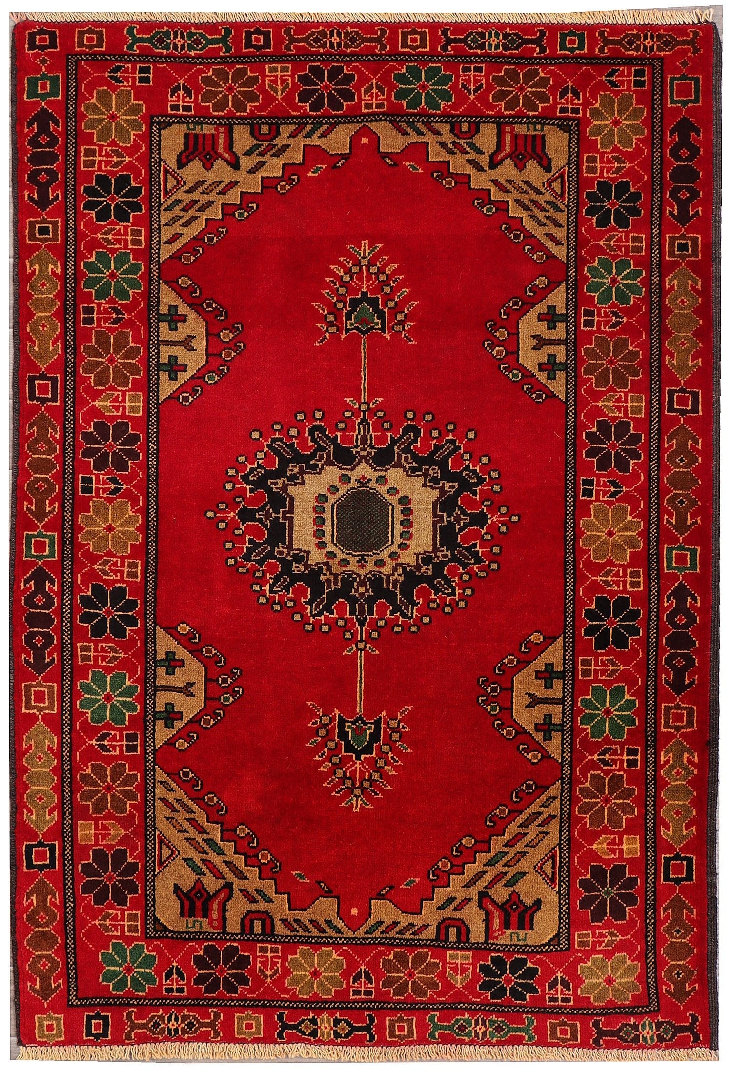 Handmade Adraskan Baluchi Afghan Rug
