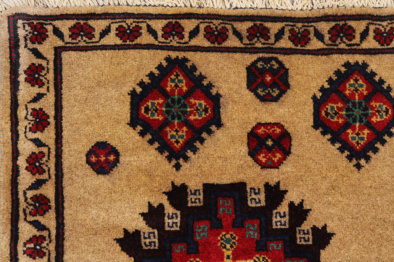 Handmade Adraskan Baluchi Afghan Rug