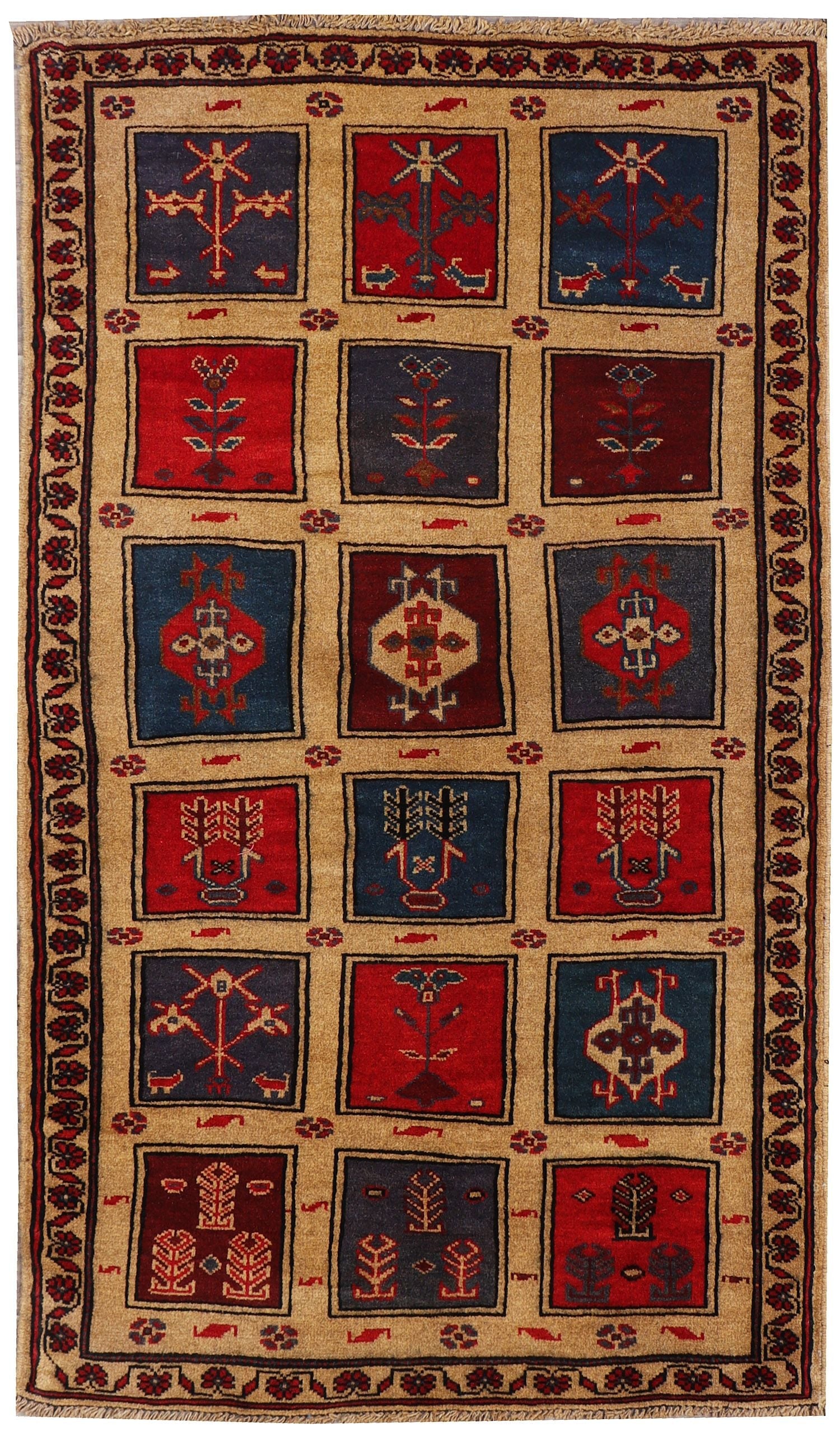 Handmade Adraskan Baluchi Afghan Rug