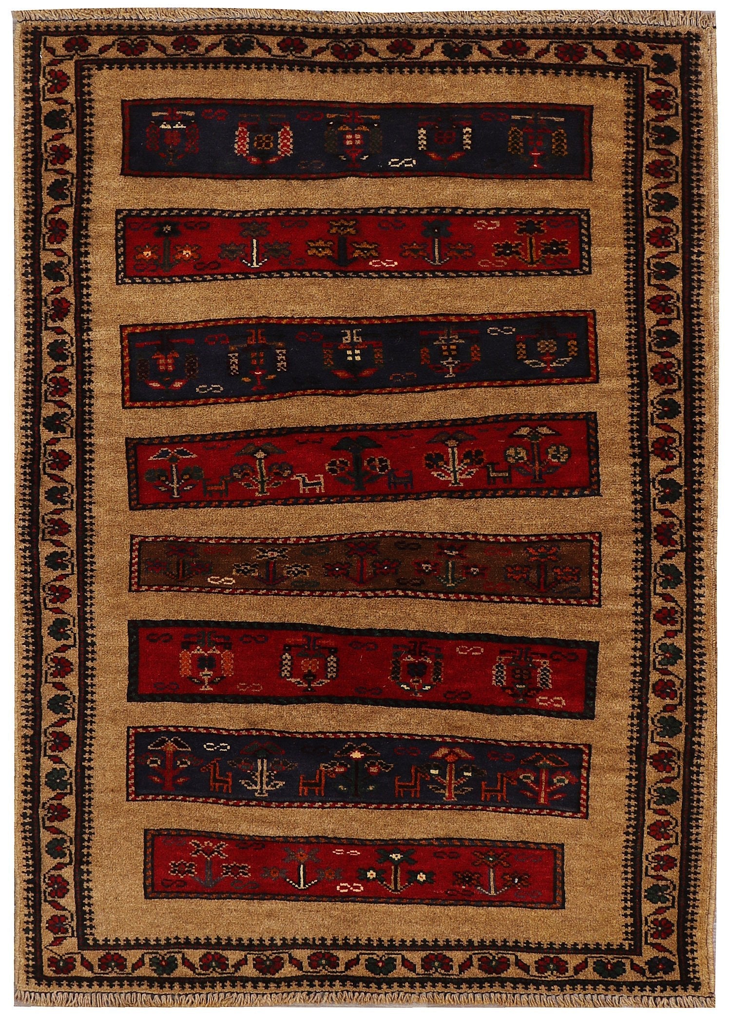 Handmade Adraskan Baluchi Afghan Rug