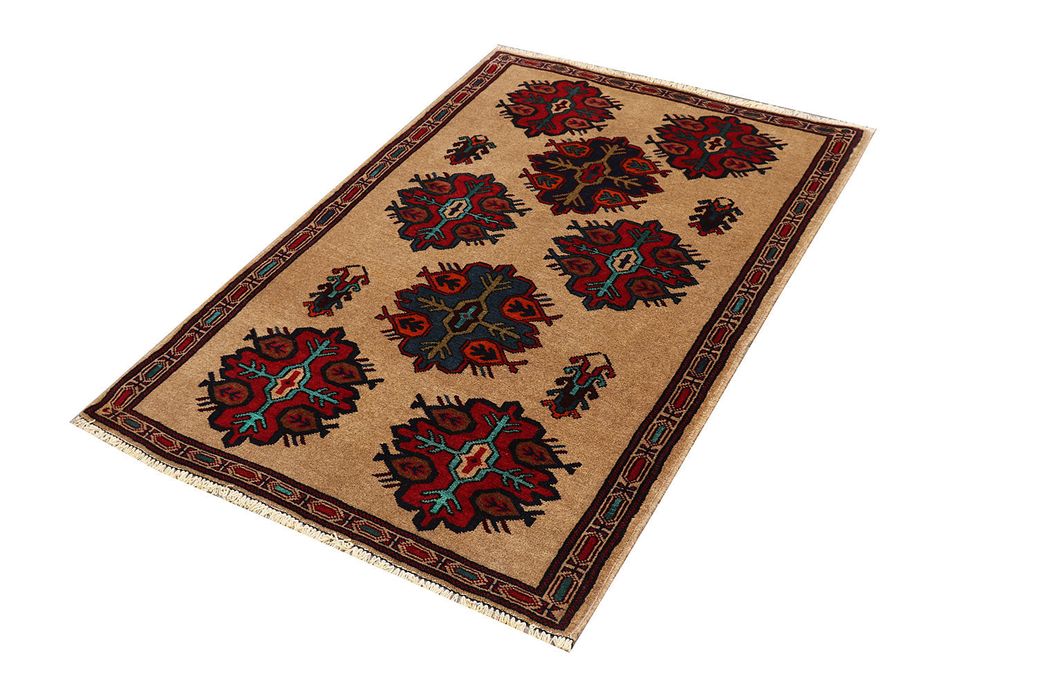 Handmade Adraskan Baluchi Afghan Rug