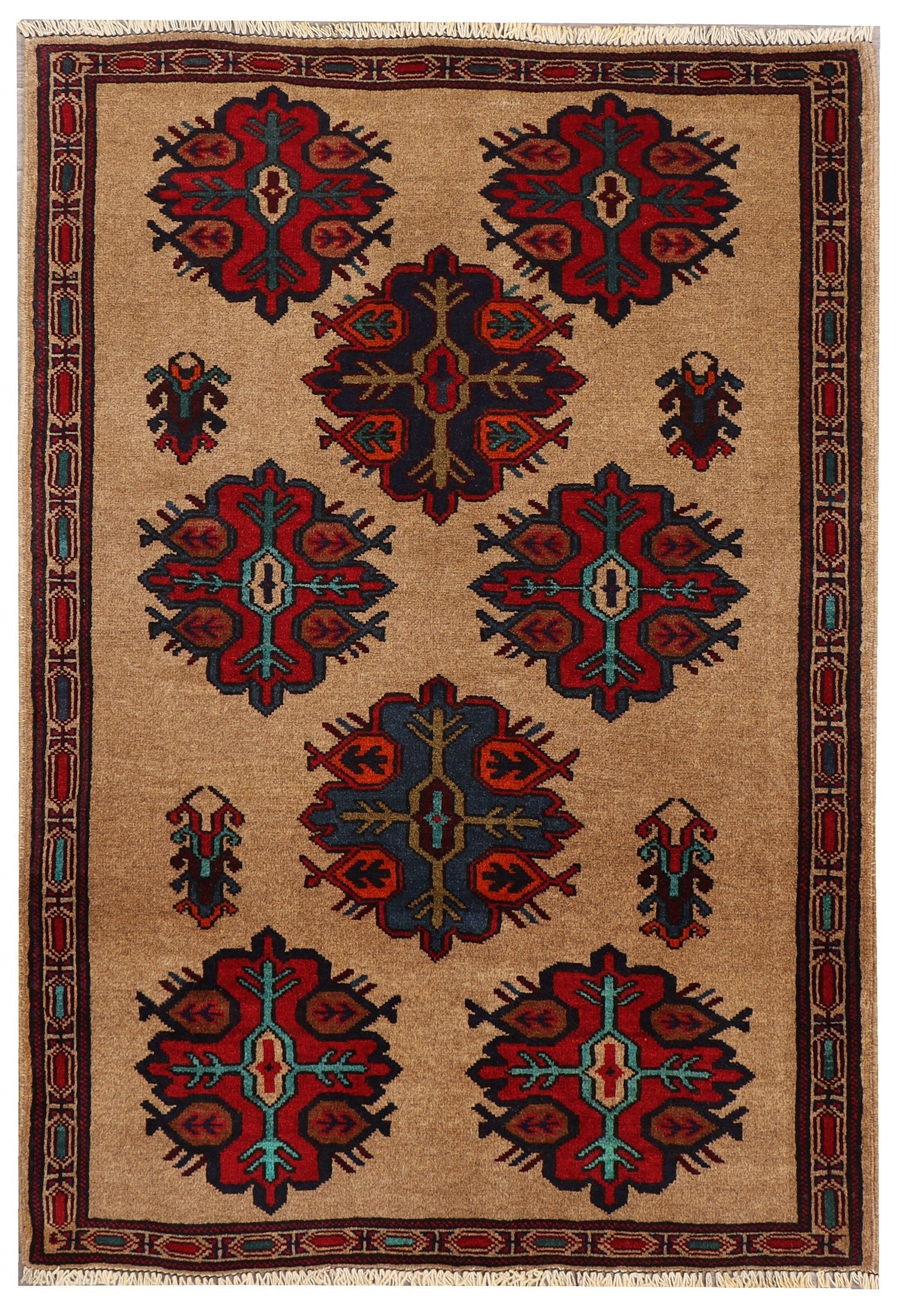 Handmade Adraskan Baluchi Afghan Rug
