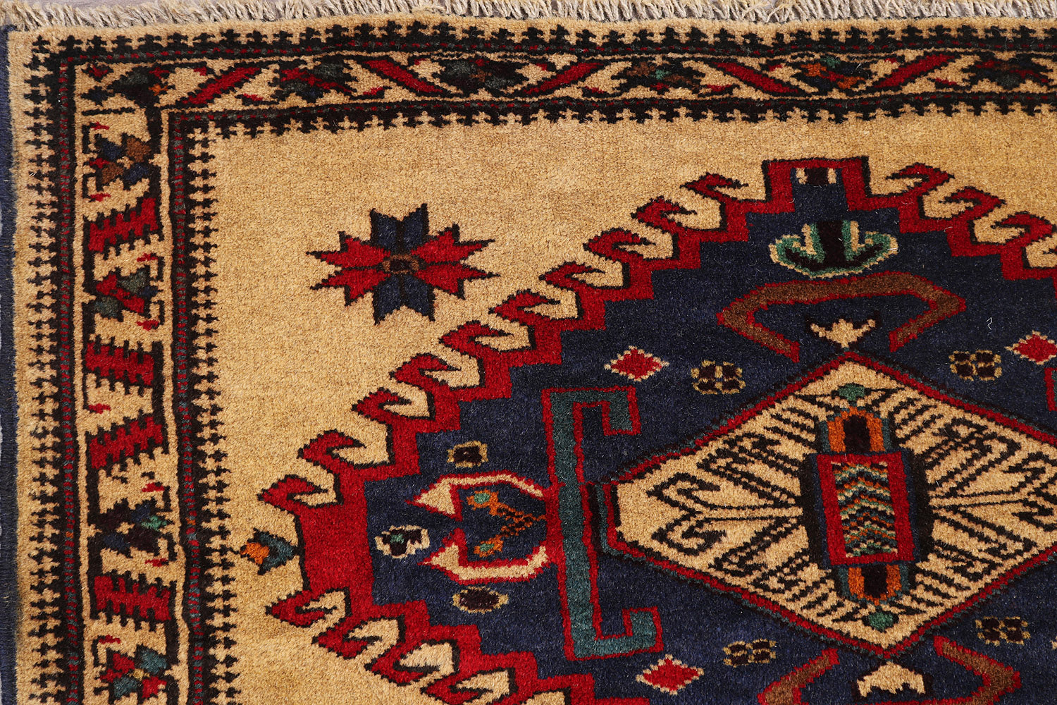 Handmade Adraskan Baluchi Afghan Rug