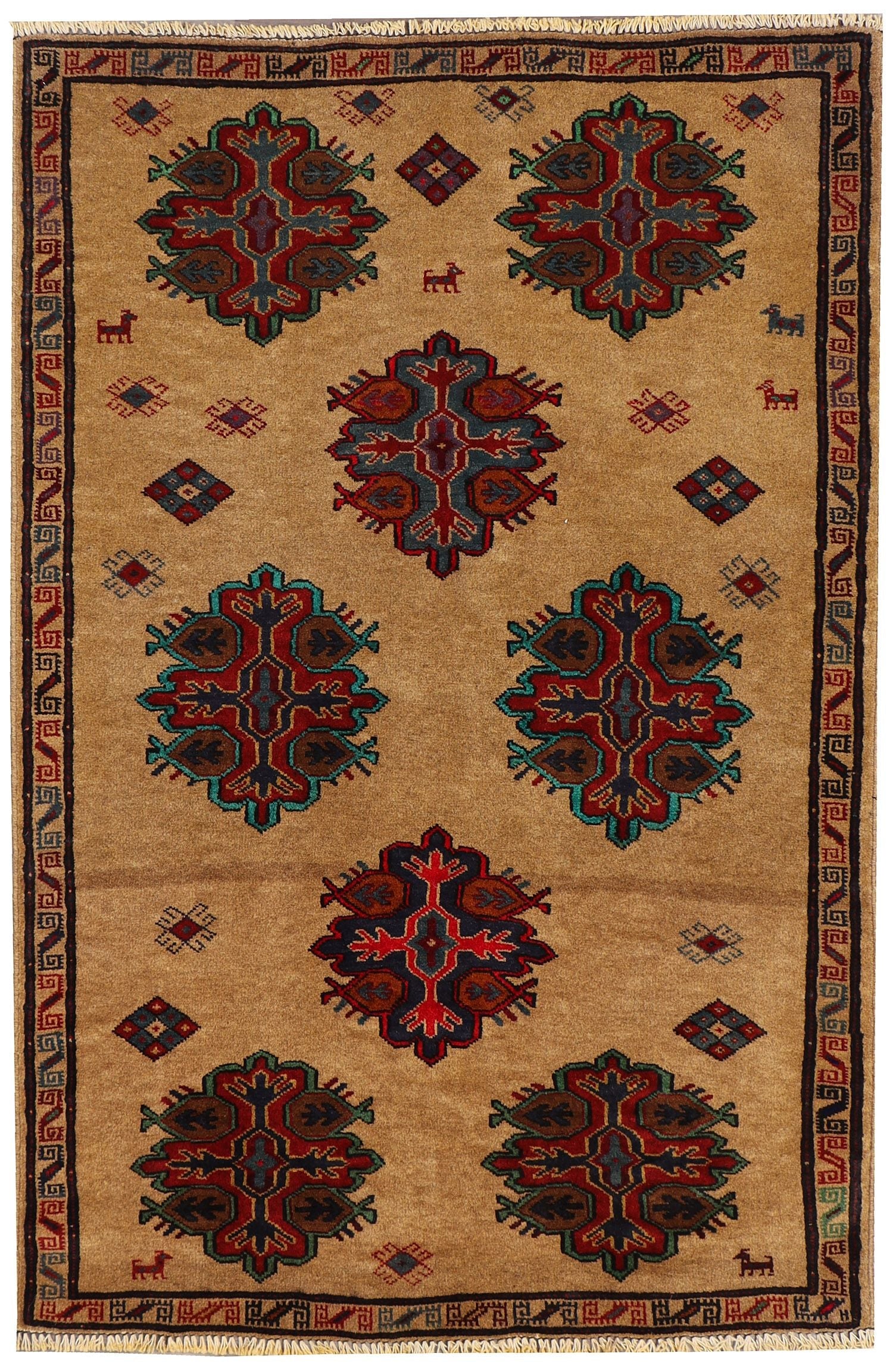 Handmade Adraskan Baluchi Afghan Rug