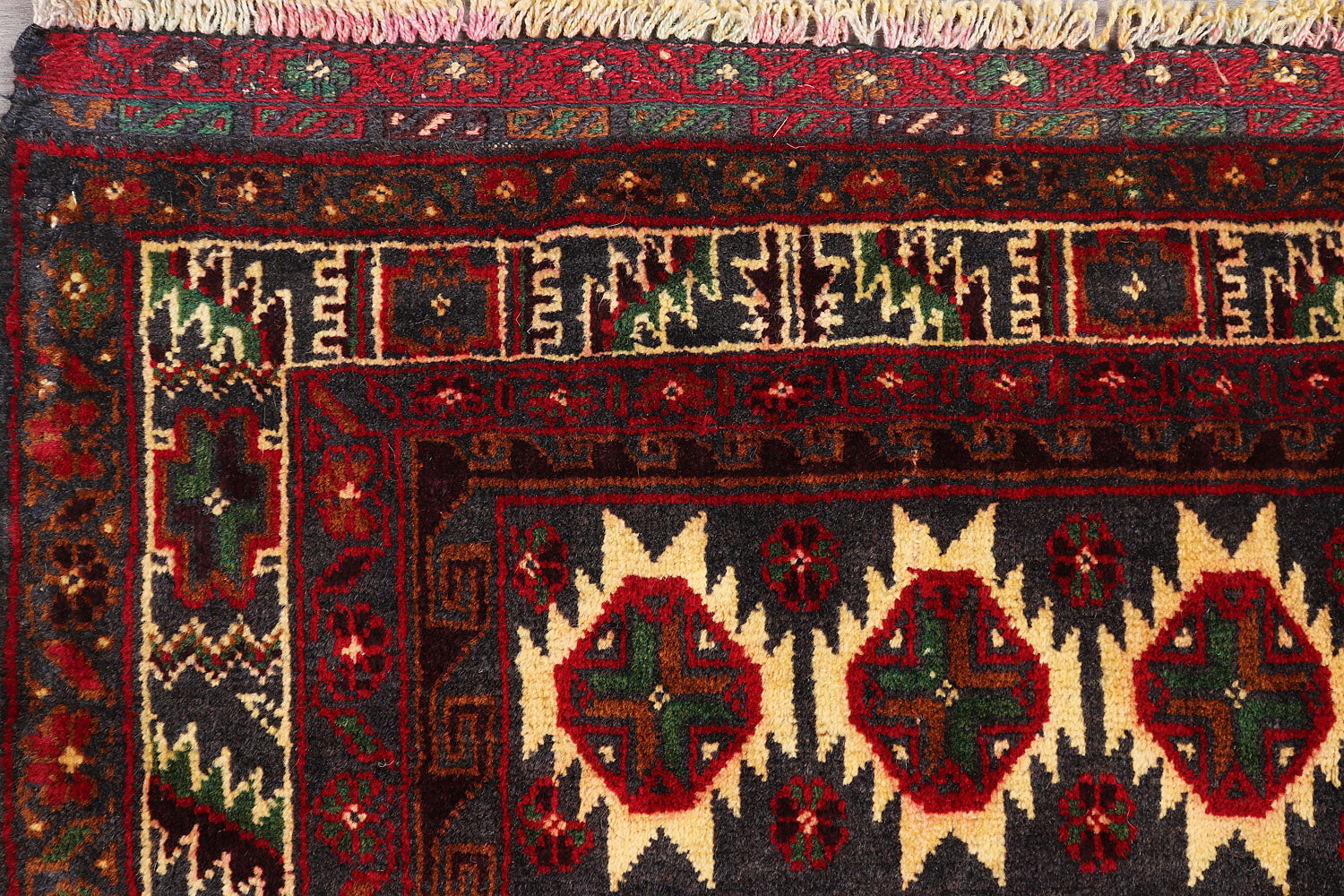 Handmade Adraskan Baluchi Afghan Rug