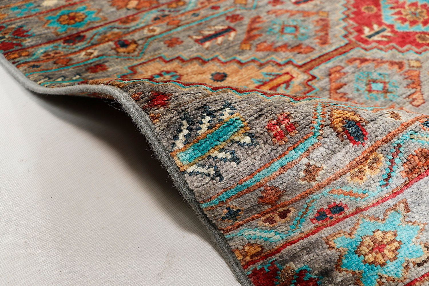 Khurjeen Persian Hand Knotted Wool Rug Multicolor 6'6" x 10'