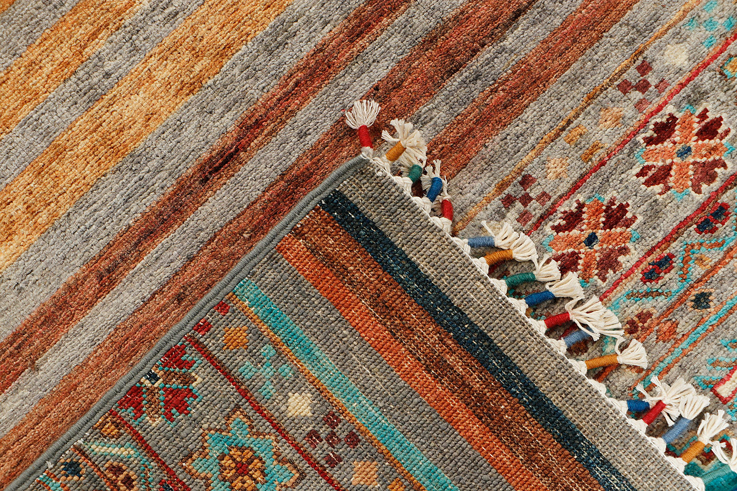 Khurjeen Persian Hand Knotted Wool Rug Multicolor 6'6" x 10'