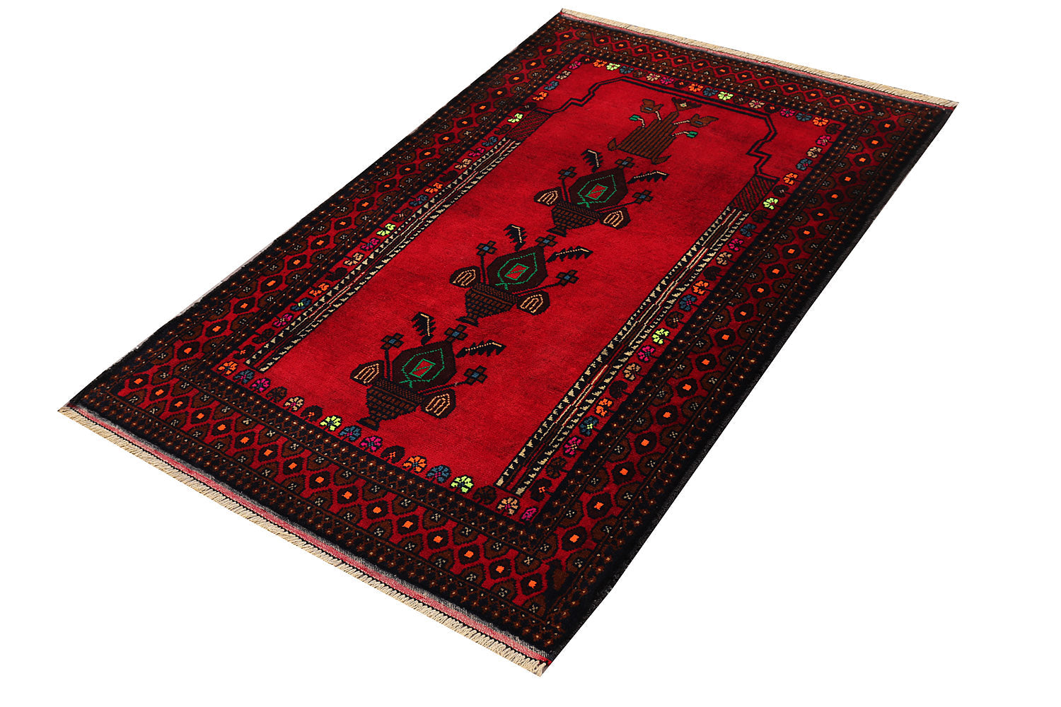 Handmade Adraskan Baluchi Afghan Rug