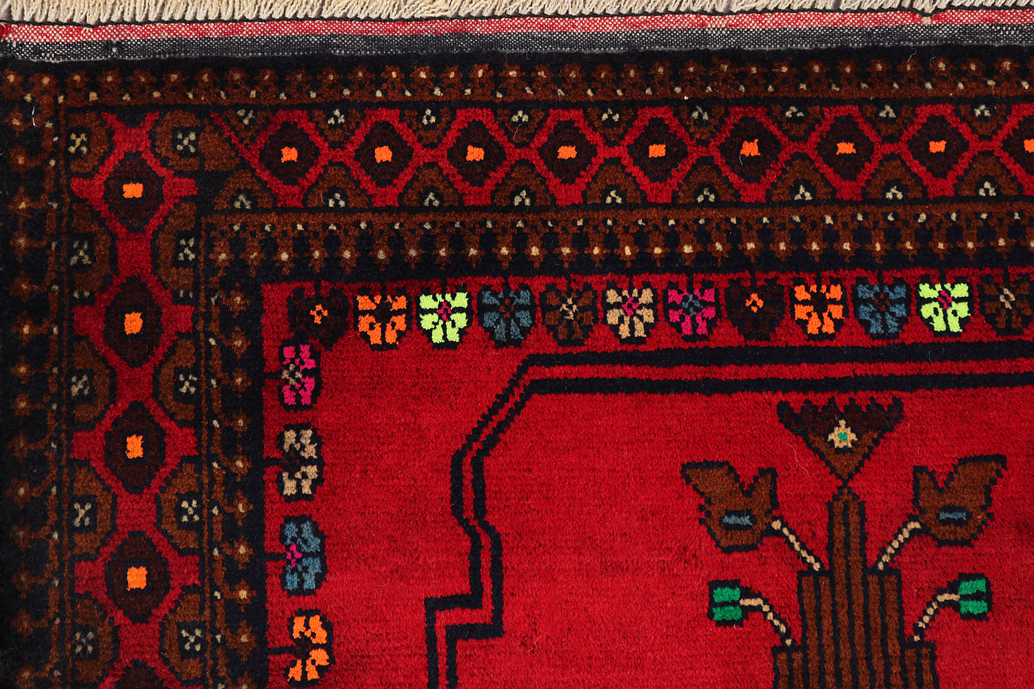 Handmade Adraskan Baluchi Afghan Rug