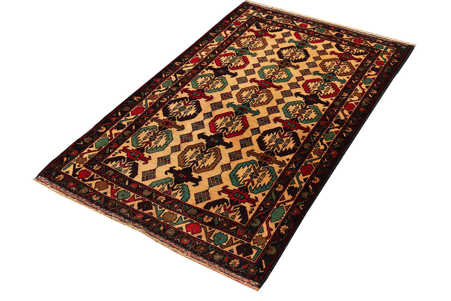 Handmade Adraskan Baluchi Afghan Rug