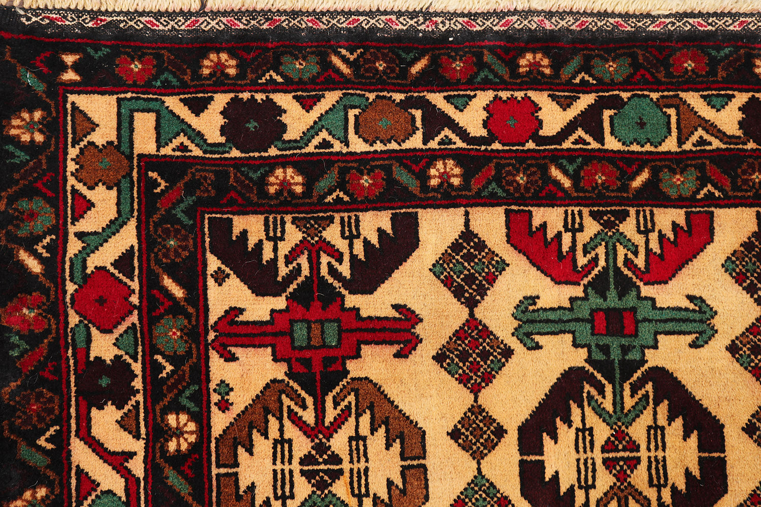 Handmade Adraskan Baluchi Afghan Rug