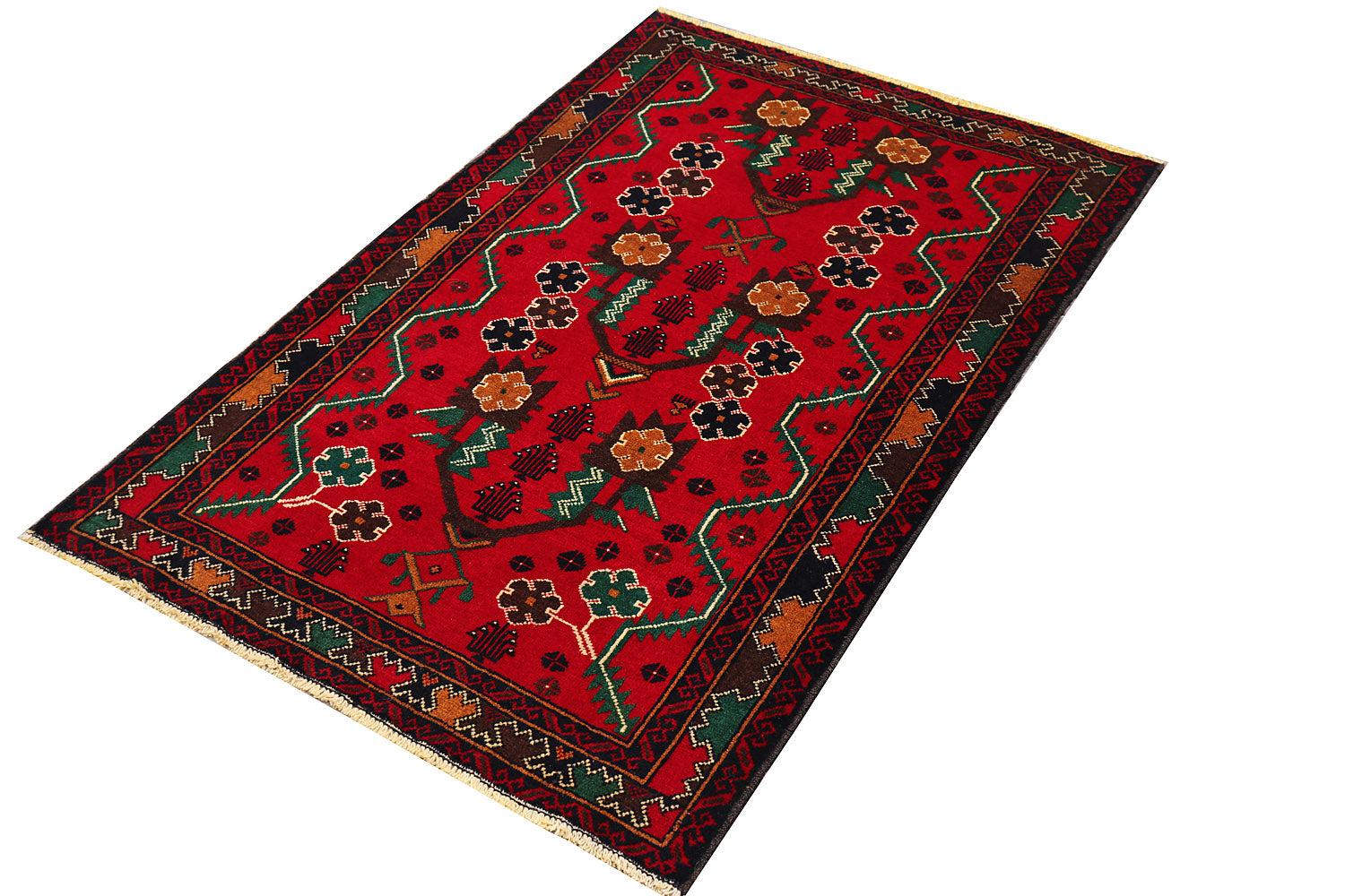 Handmade Adraskan Baluchi Afghan Rug