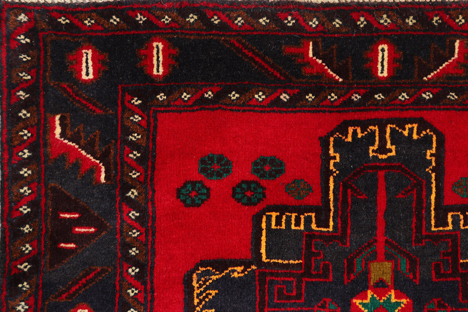 Handmade Adraskan Baluchi Afghan Rug