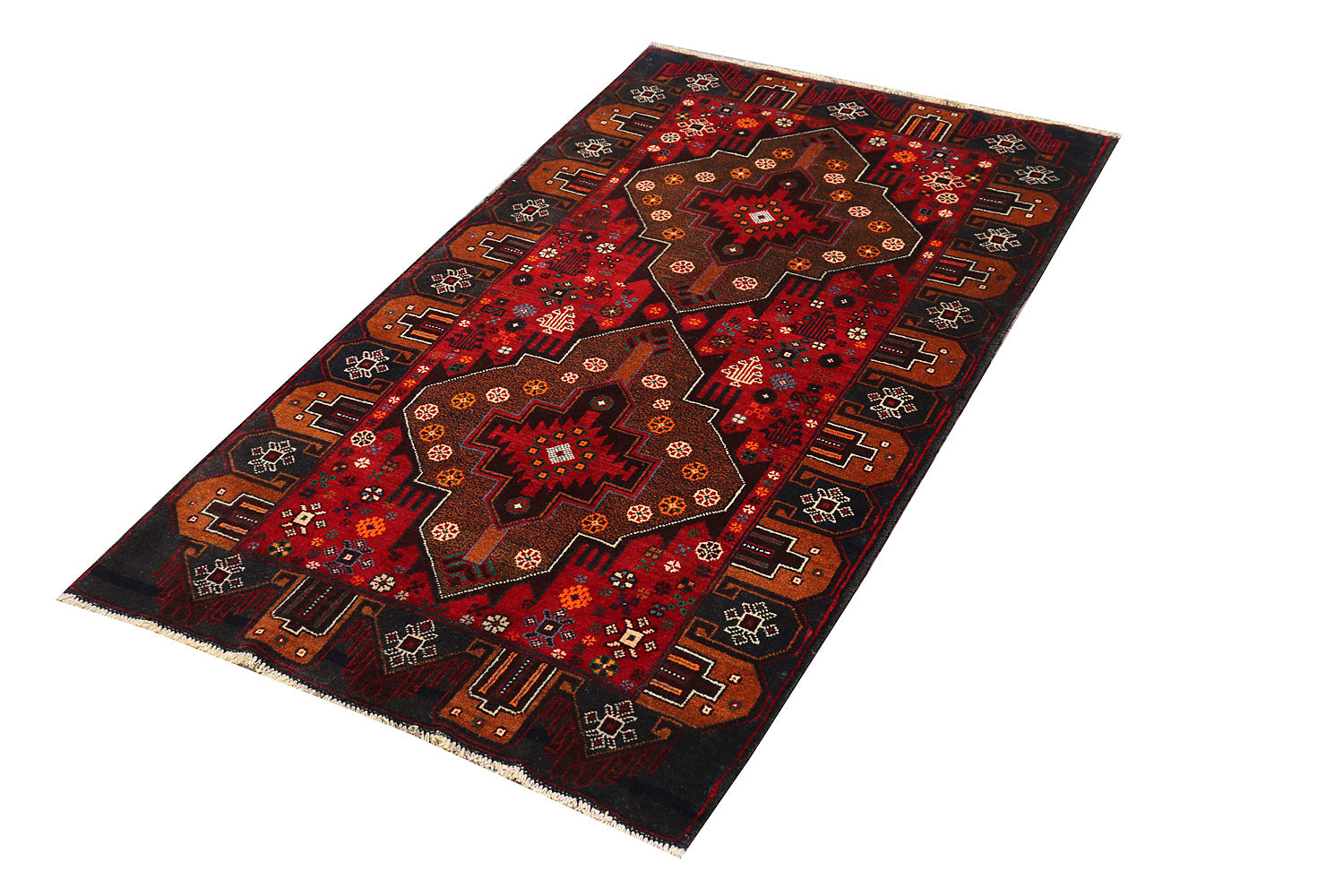 Handmade Adraskan Baluchi Afghan Rug
