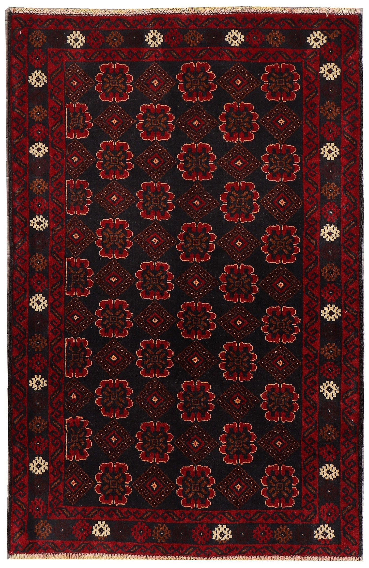 Handmade Adraskan Baluchi Afghan Rug