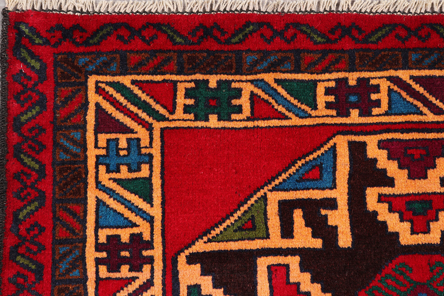 Handmade Adraskan Baluchi Afghan Rug