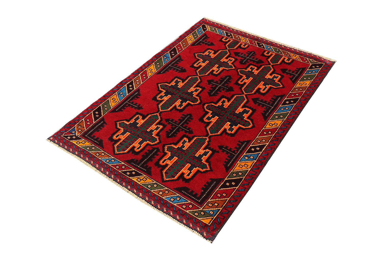 Handmade Adraskan Baluchi Afghan Rug