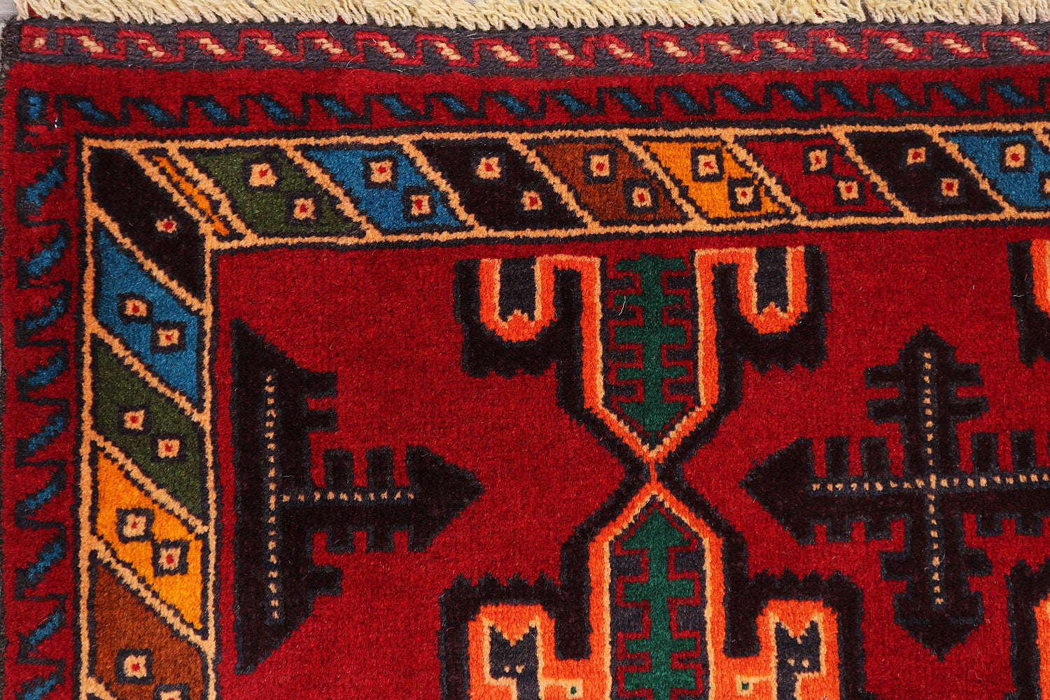 Handmade Adraskan Baluchi Afghan Rug