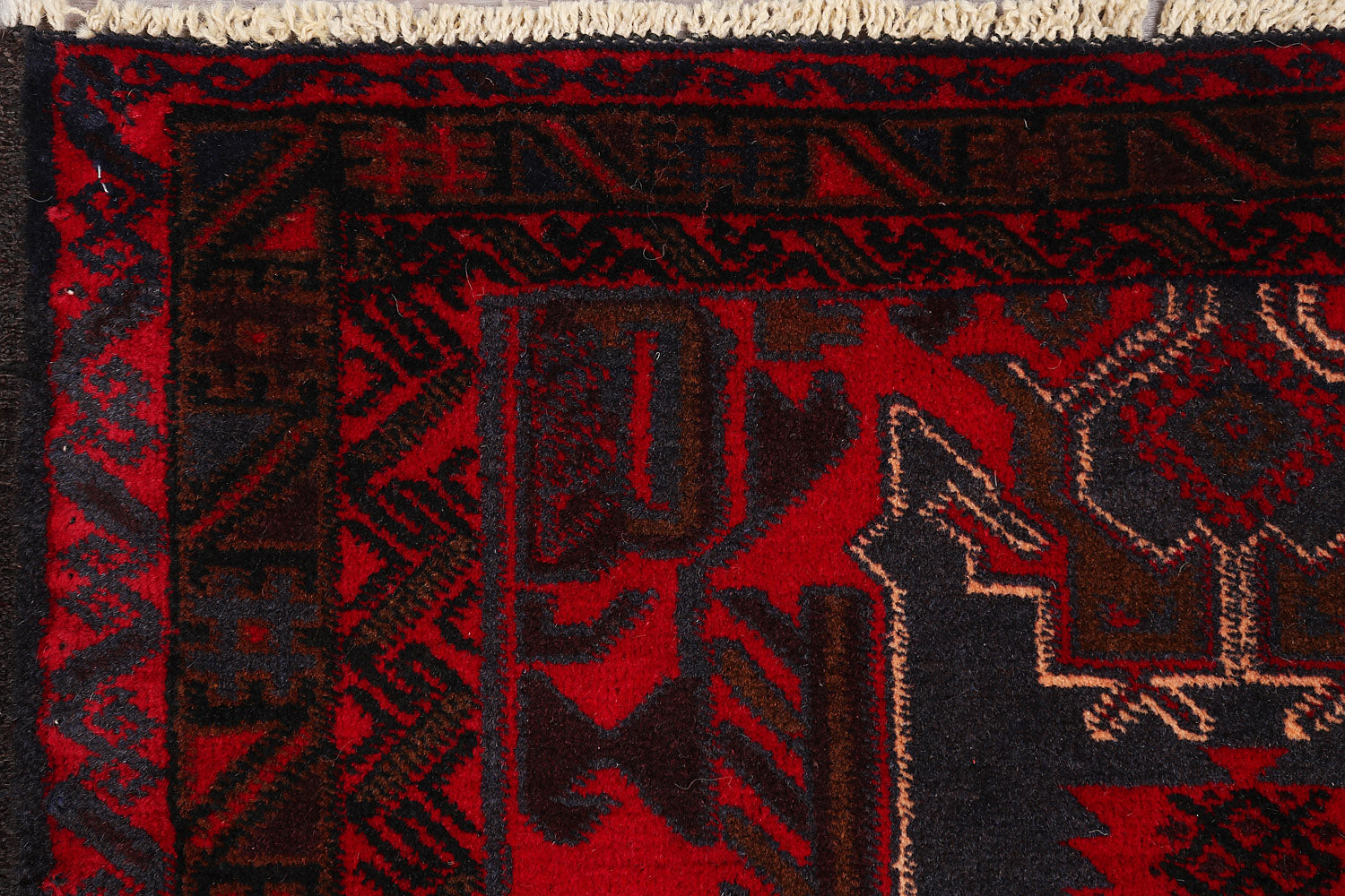 Handmade Adraskan Baluchi Afghan Rug