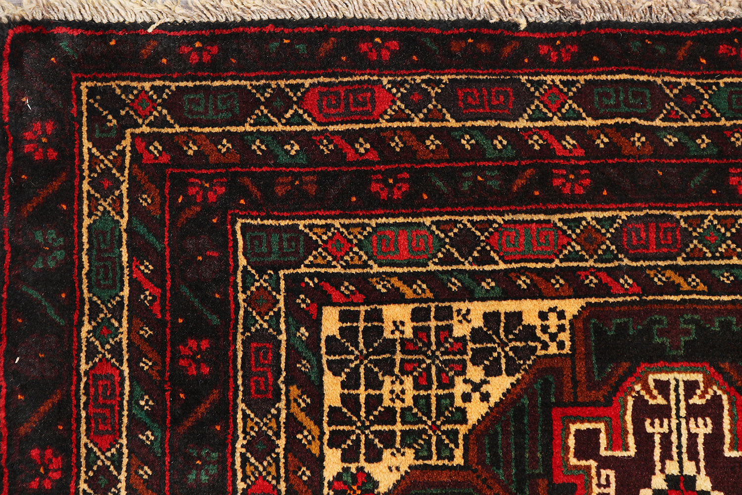 Handmade Adraskan Baluchi Afghan Rug