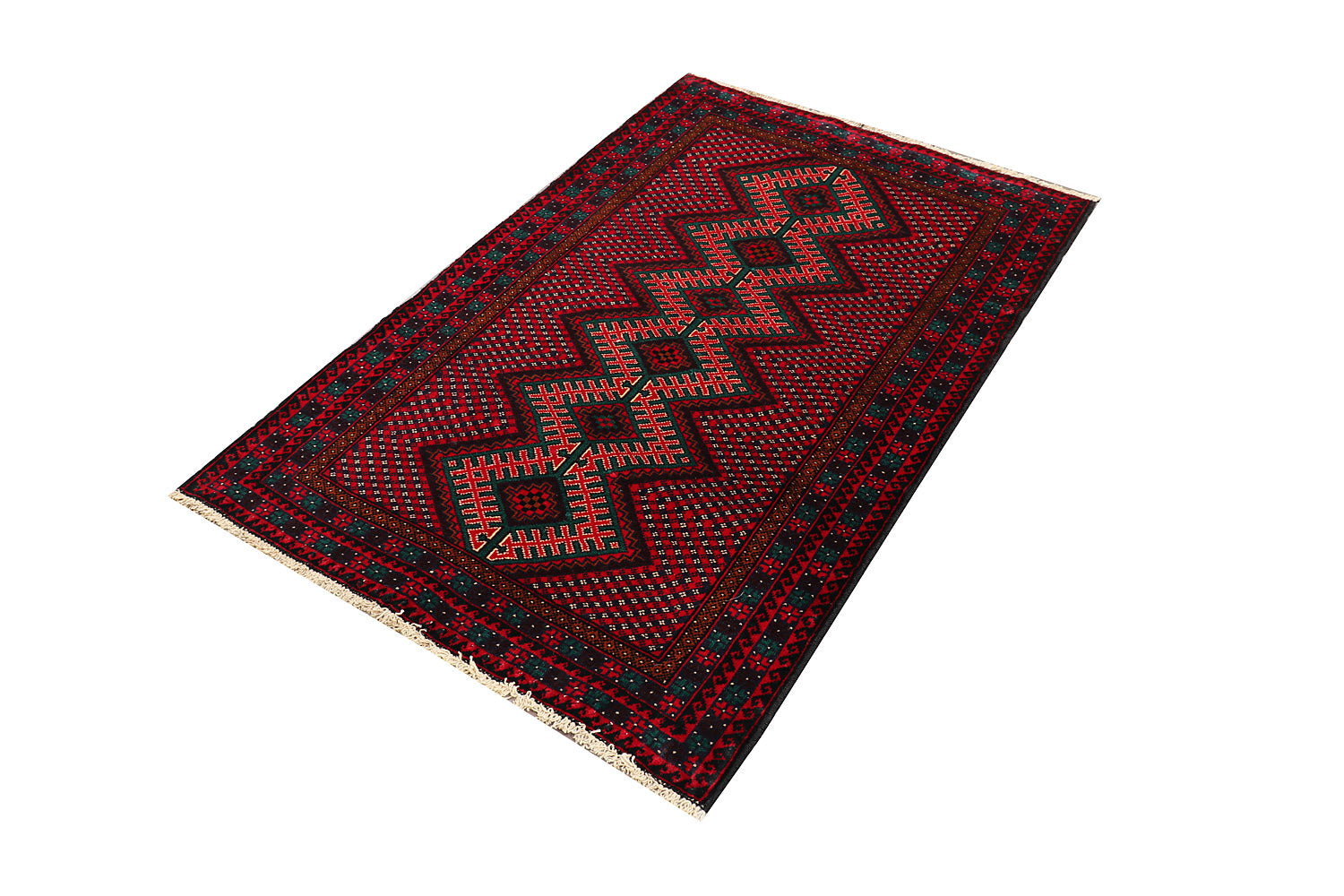 Handmade Adraskan Baluchi Afghan Rug