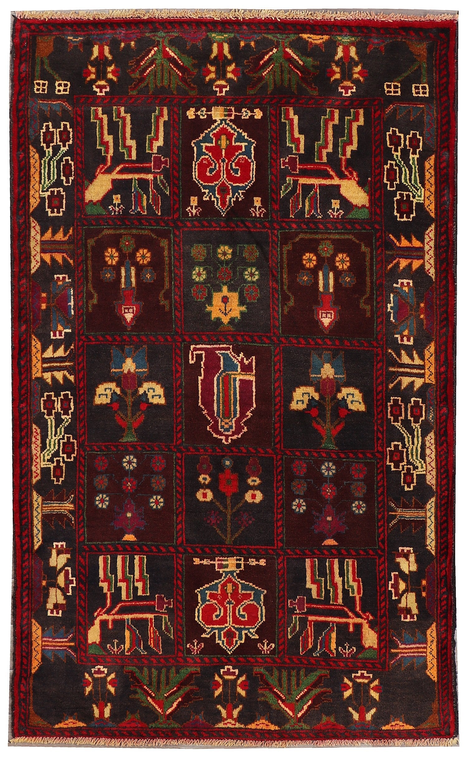 Handmade Adraskan Baluchi Afghan Rug
