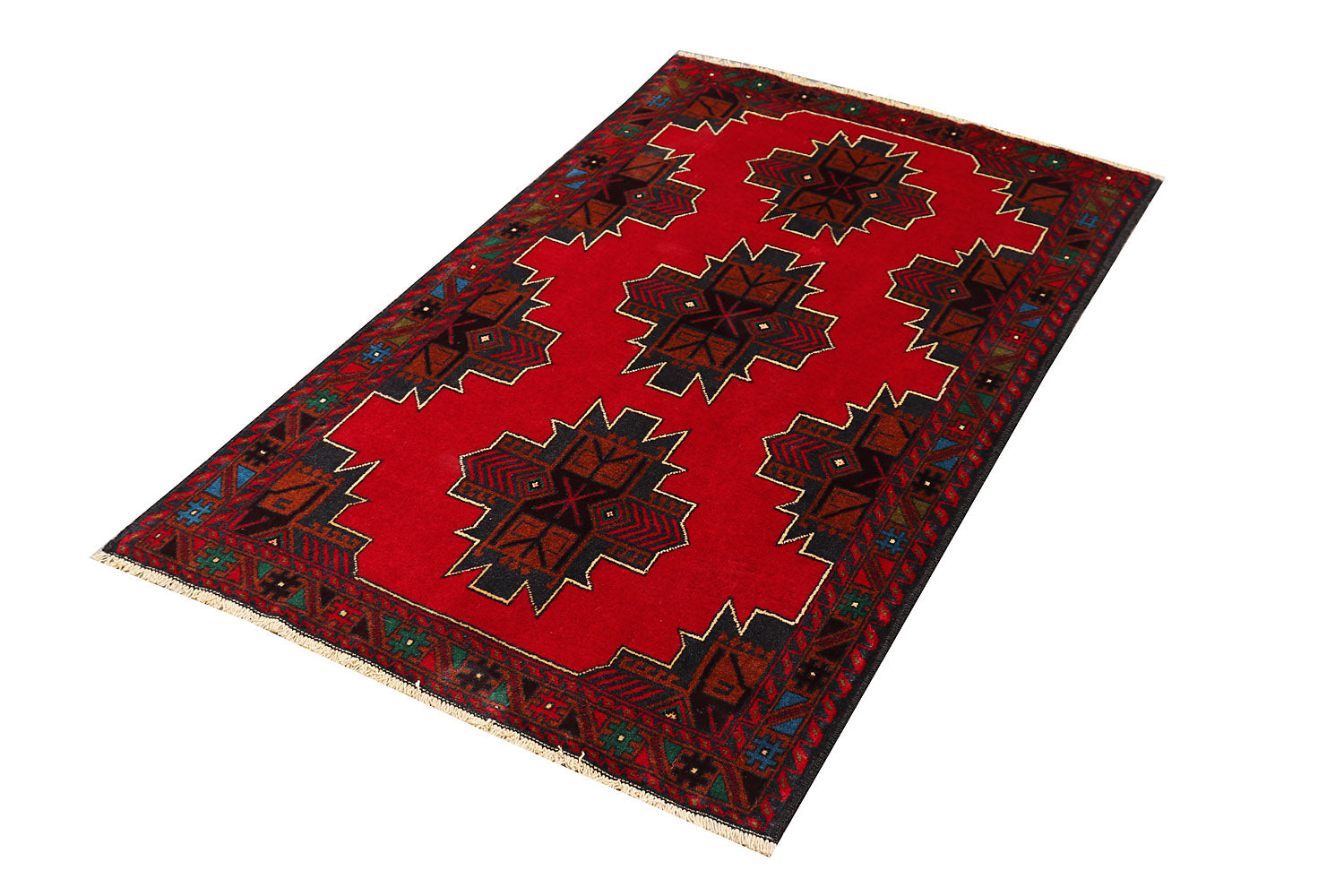 Handmade Adraskan Baluchi Afghan Rug