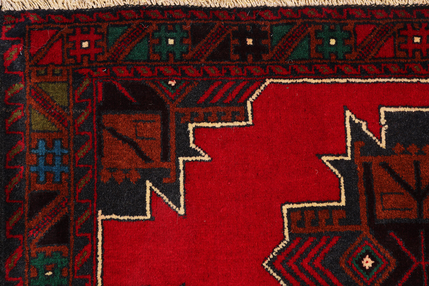 Handmade Adraskan Baluchi Afghan Rug