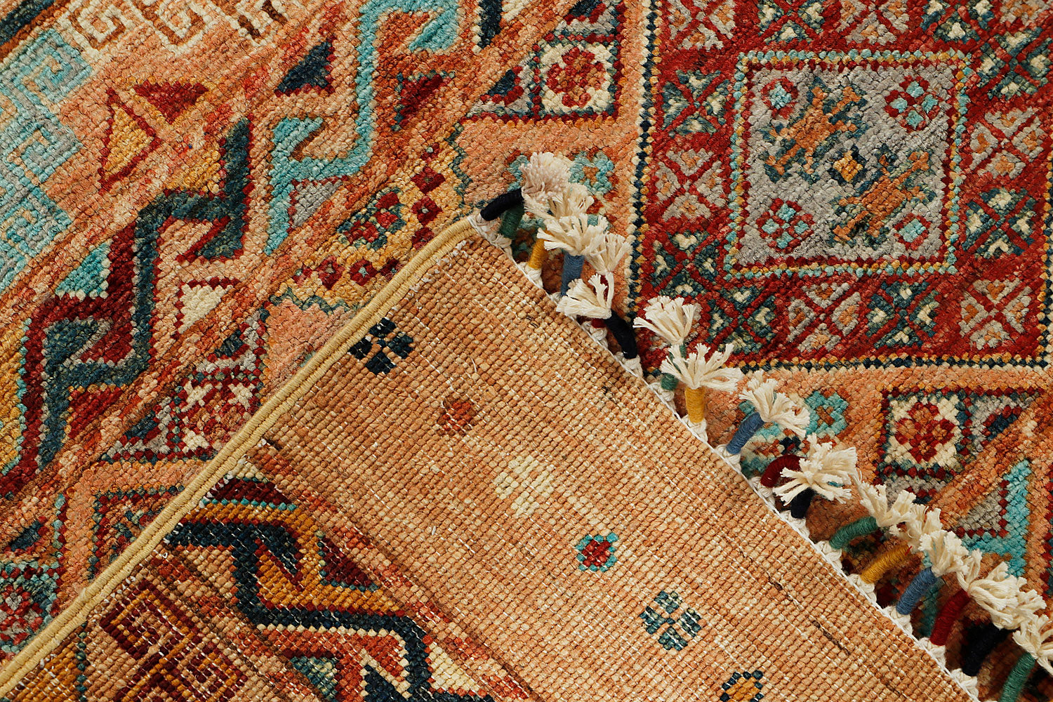 Khurjeen Persian Hand Knotted Wool Runner Golden 3' x 10'
