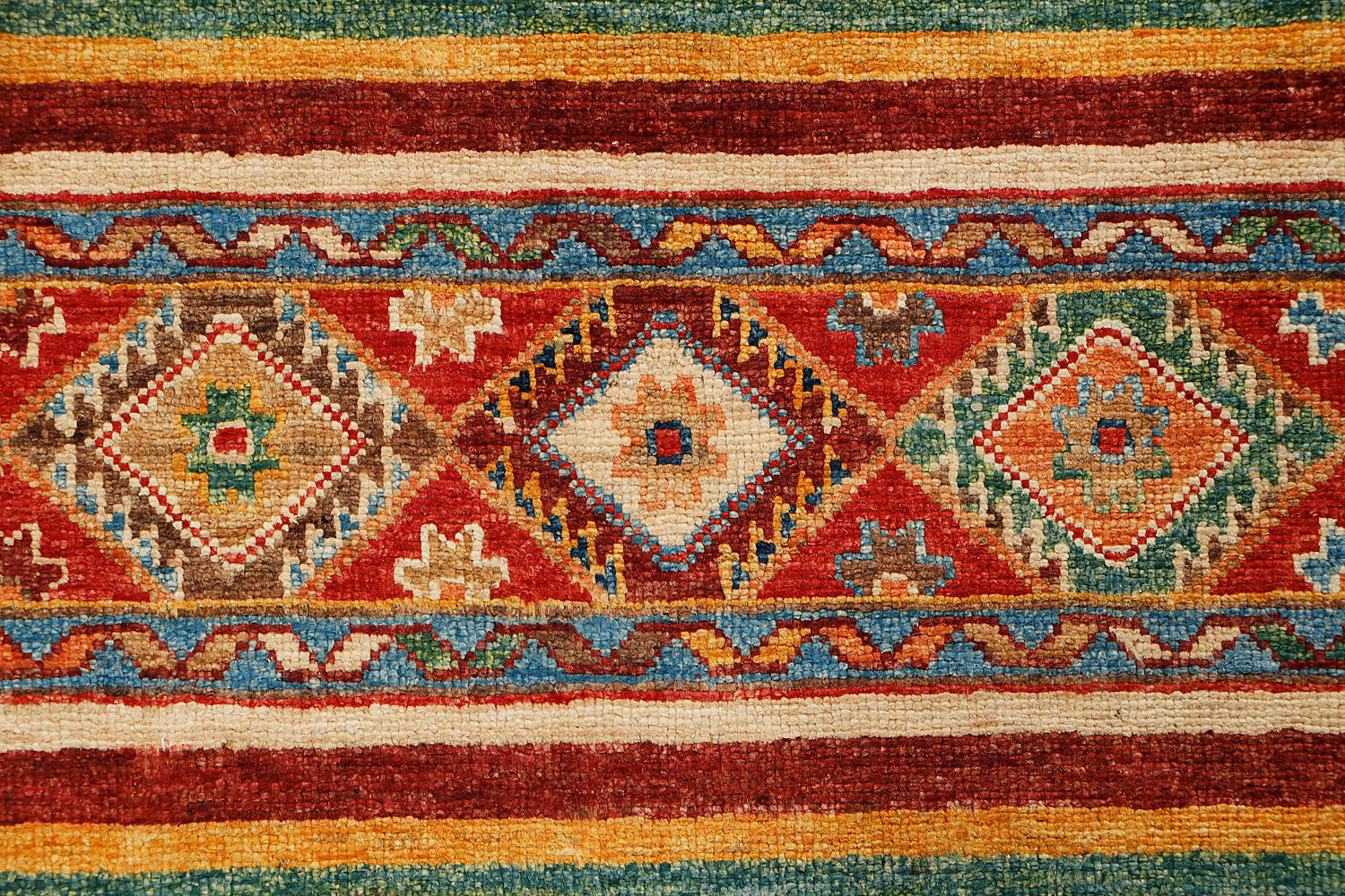 Khurjeen Persian Hand Knotted Wool Rug Multicolor 3' x 4'