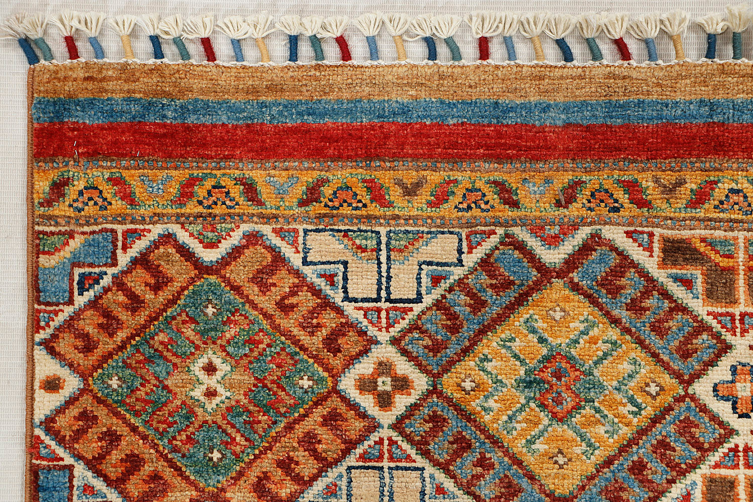 Khurjeen Persian Hand Knotted Wool Rug Multicolor 3' x 4'