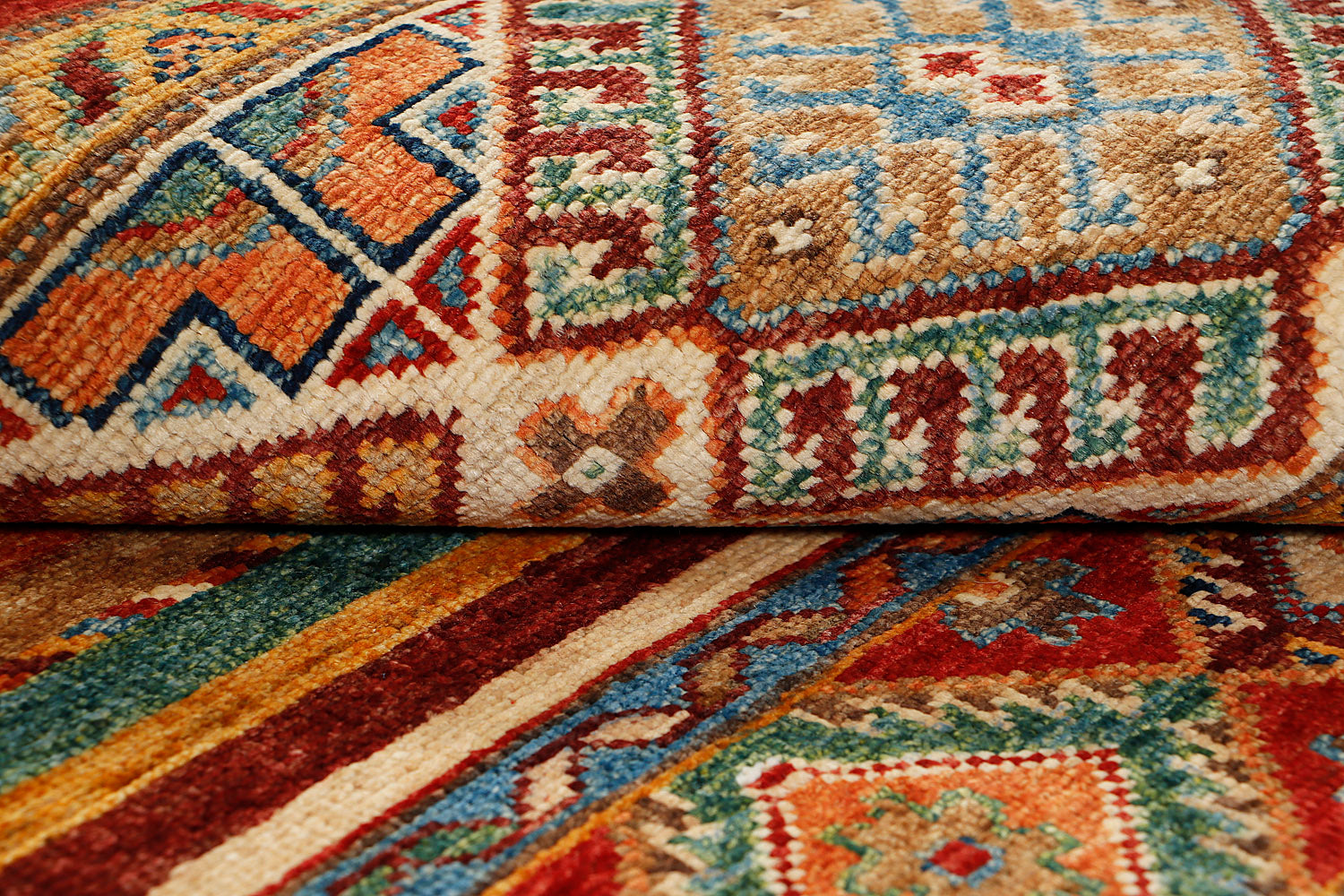 Khurjeen Persian Hand Knotted Wool Rug Multicolor 3' x 4'